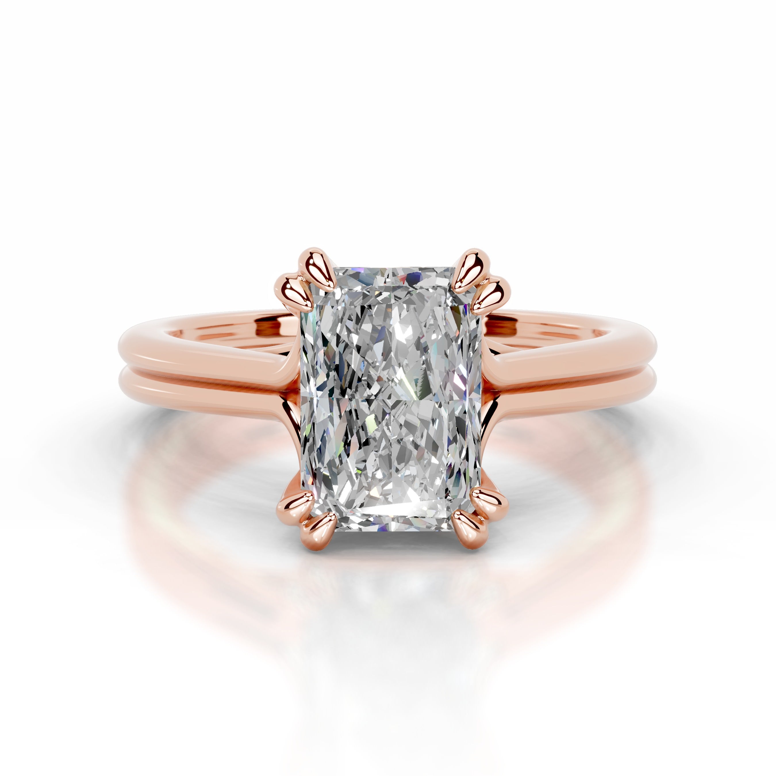 Calliope Moissanite Ring - 14K Rose Gold