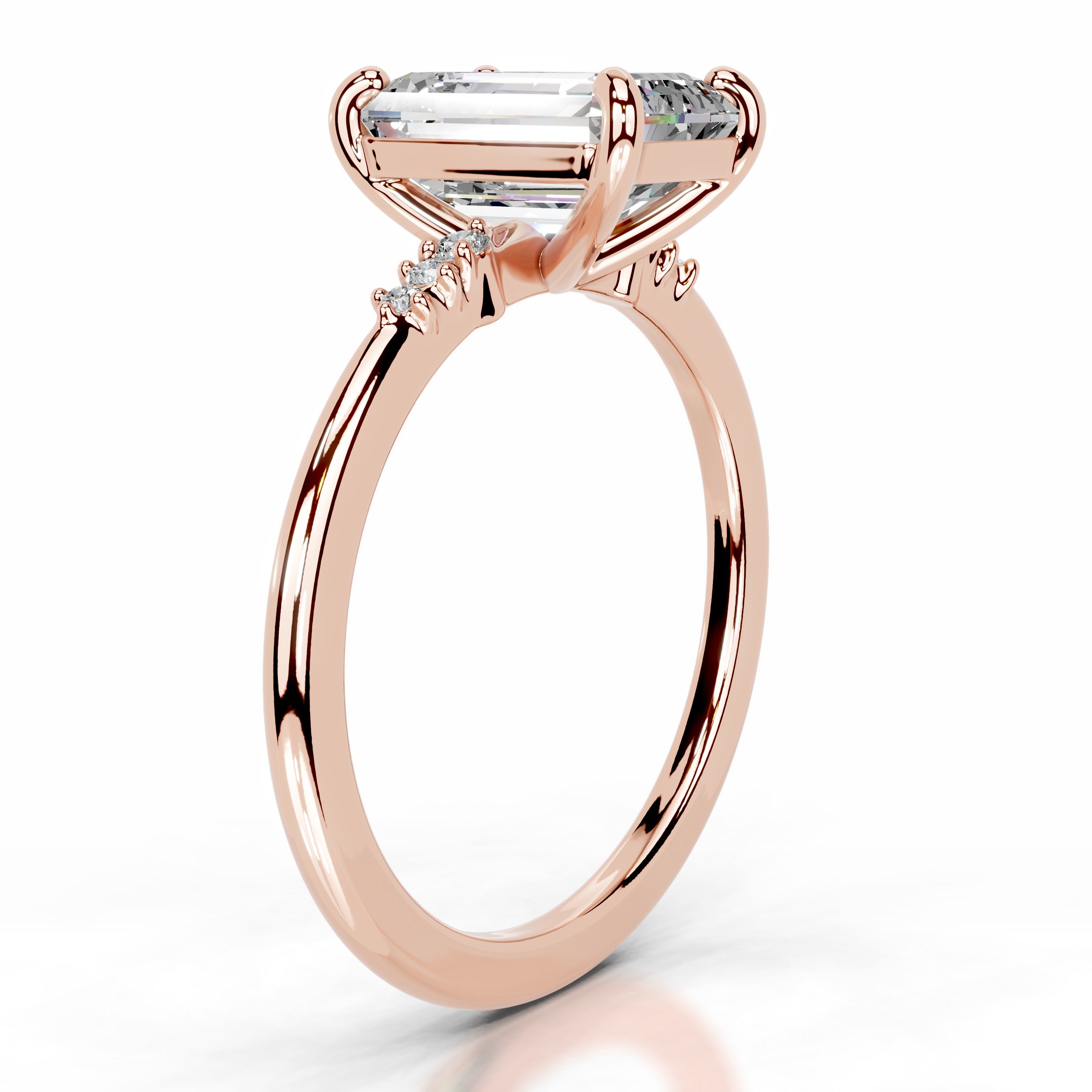 Hope Moissanite & Diamonds Ring - 14K Rose Gold