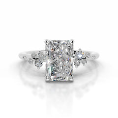 Maisie Moissanite & Diamonds Ring - Platinum