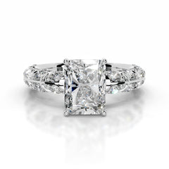 Iseul Moissanite & Diamonds Ring - Platinum