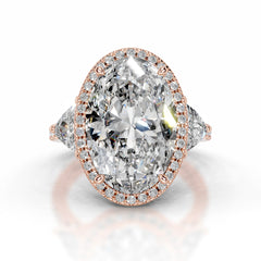 SuJin Moissanite & Diamonds Ring - 14K Rose Gold