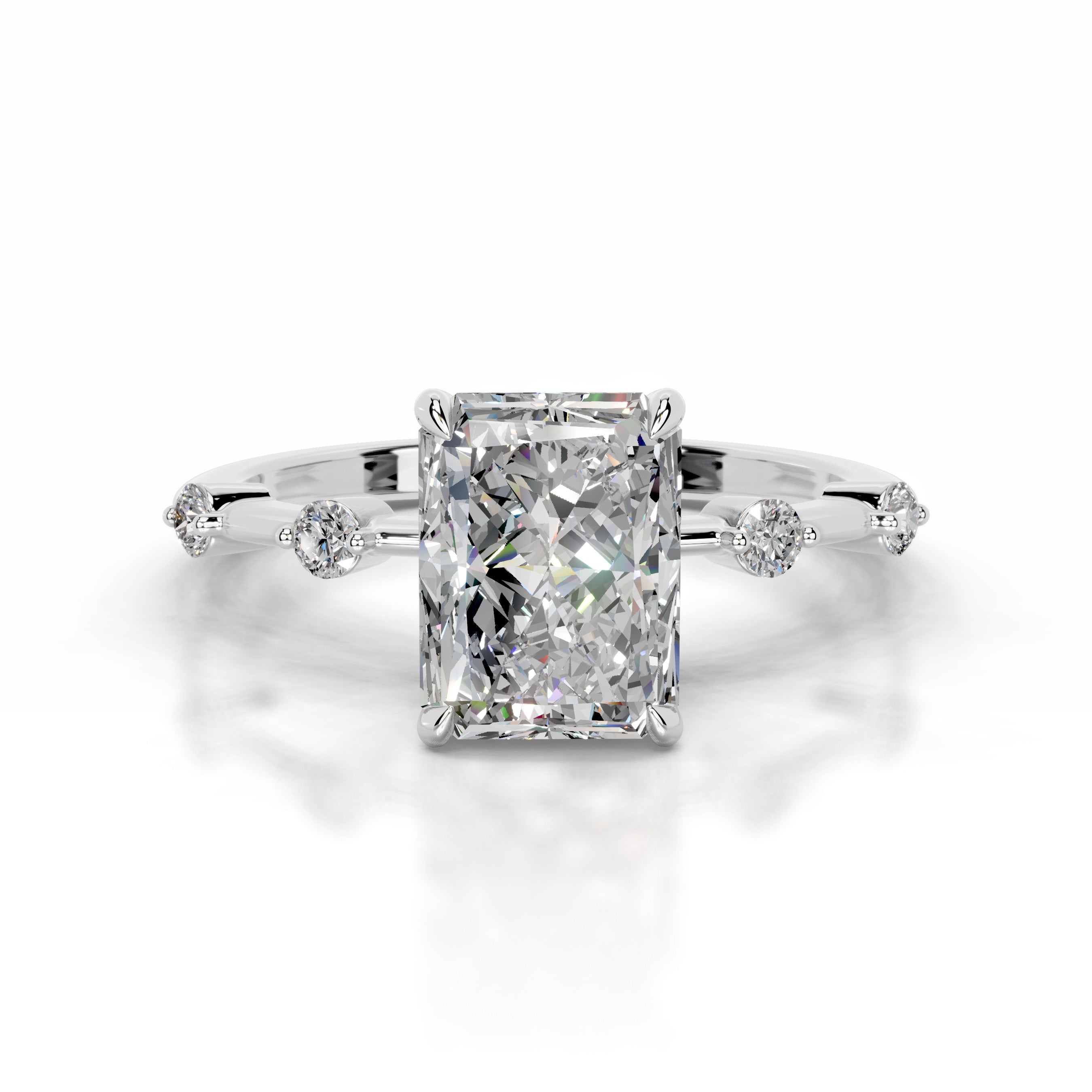 Liv Moissanite & Diamonds Ring - Platinum