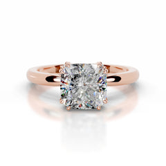 Andora Moissanite & Diamond Ring - 14K Rose Gold