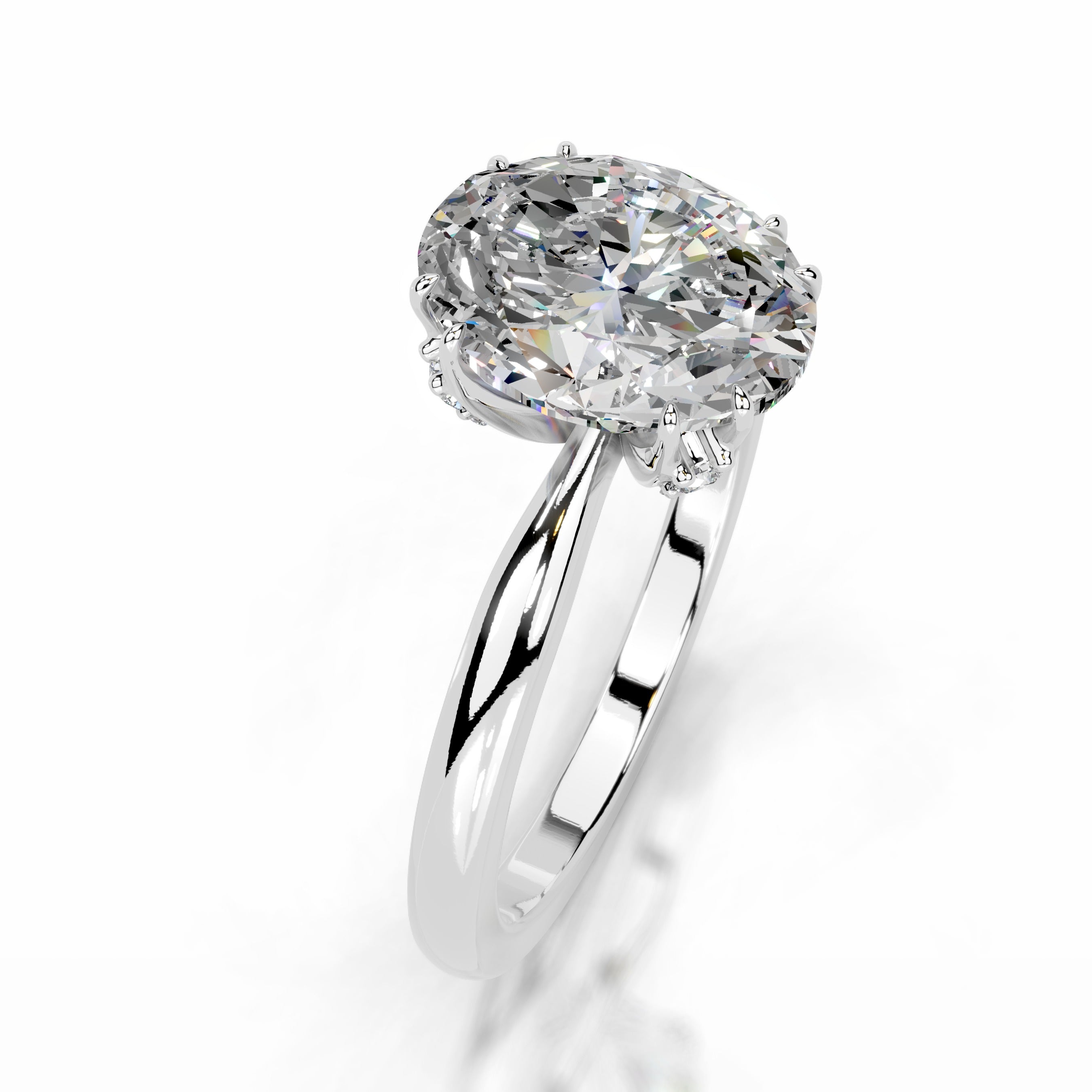 Ballina Moissanite & Diamonds Ring - Platinum