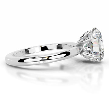 Ballina Moissanite & Diamond Ring - 14K White Gold