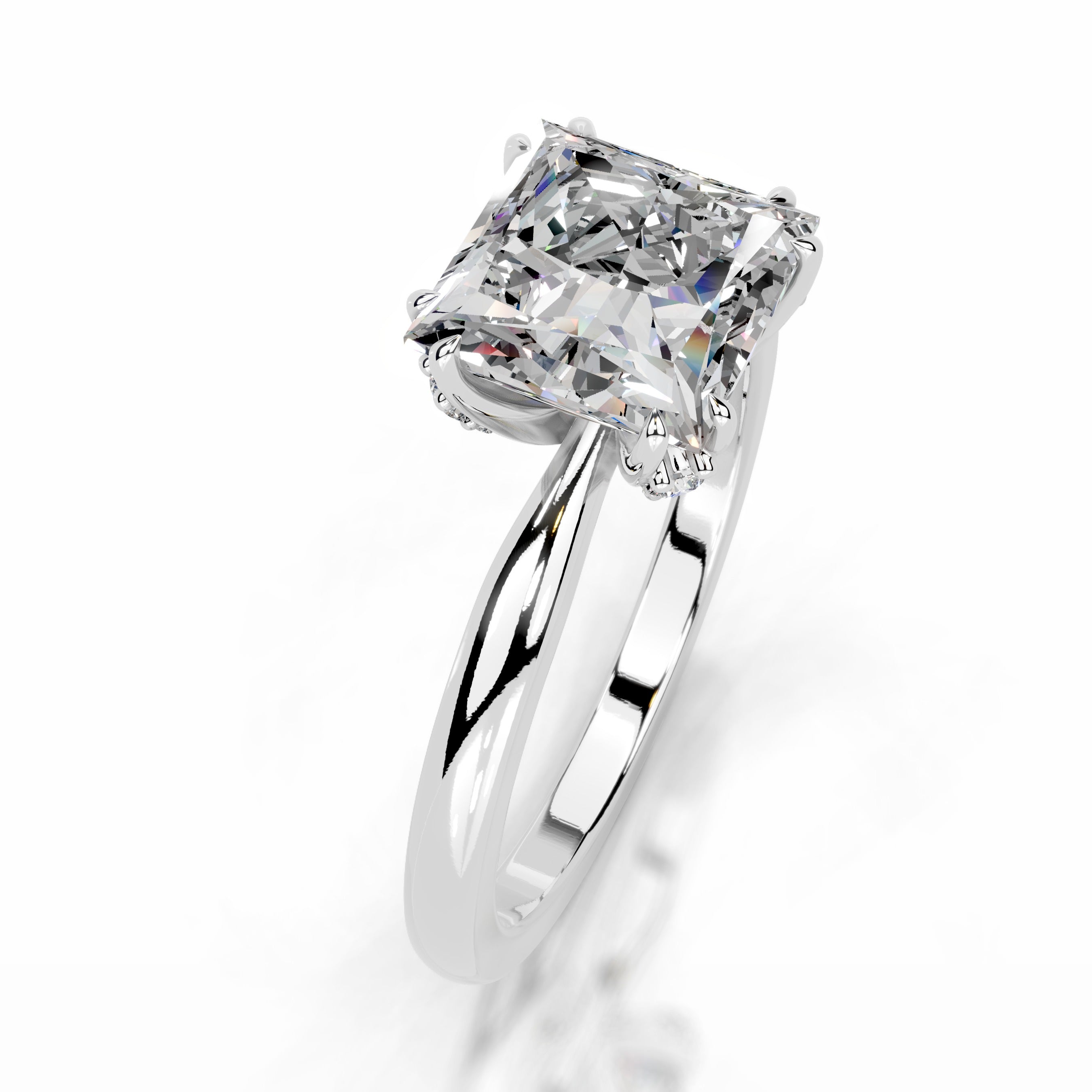 Collerina Moissanite & Diamond Ring - Platinum