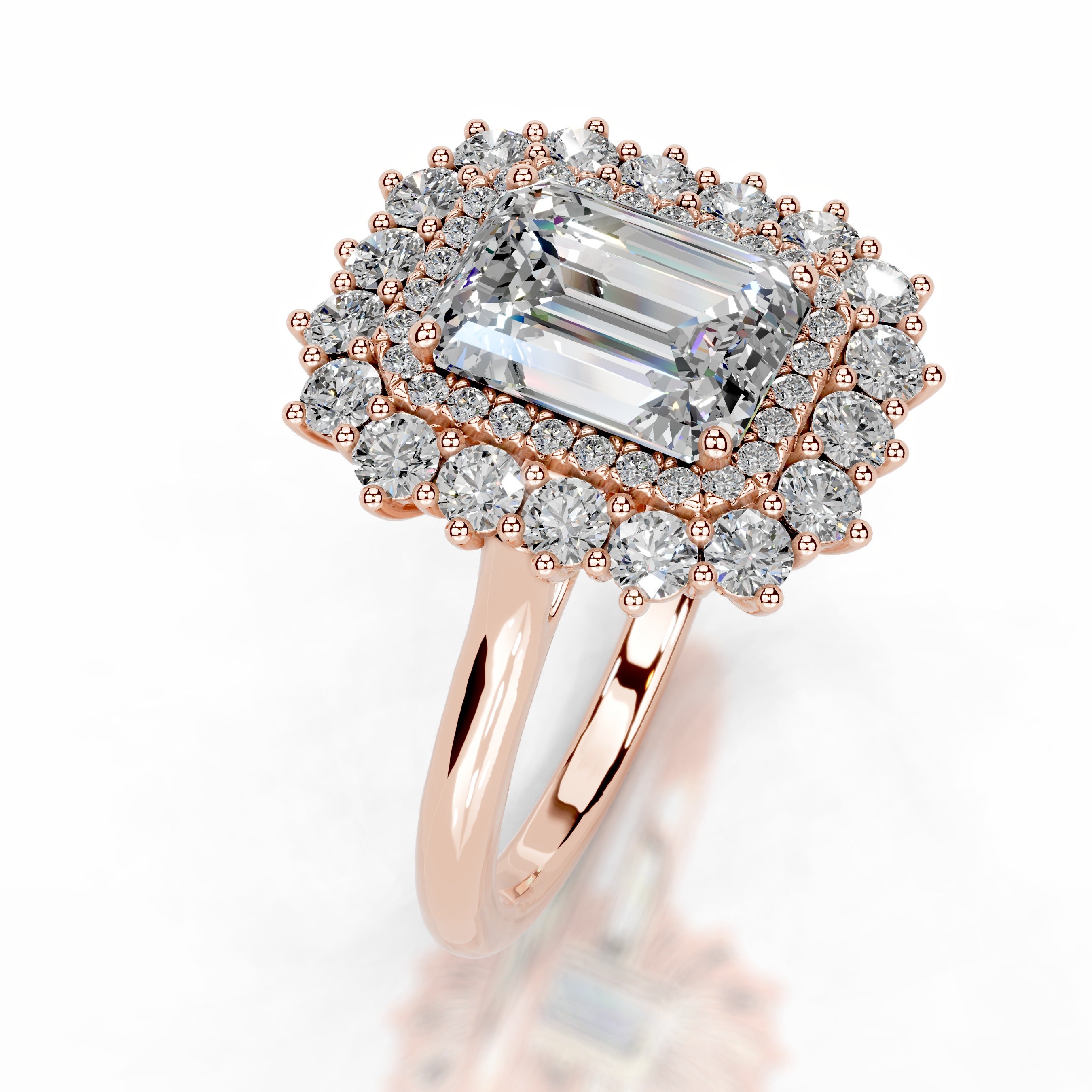 Myaree Moissanite & Diamonds Ring - 14K Rose Gold