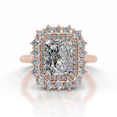 Adriana Moissanite & Diamond Ring - 14K Rose Gold
