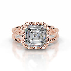 Yul Moissanite Ring - 14K Rose Gold