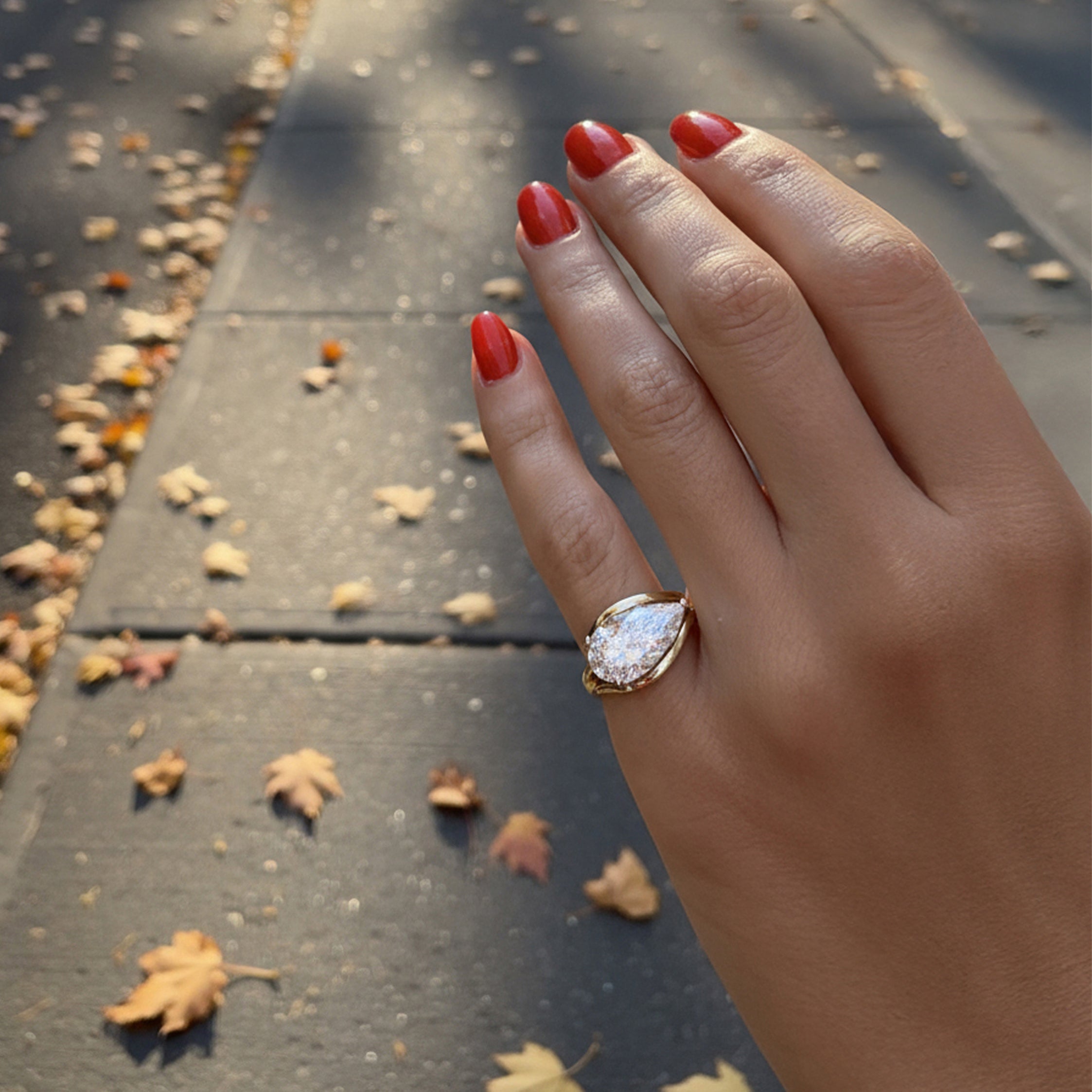 Sia Lab Grown Diamond Ring -18K White Gold