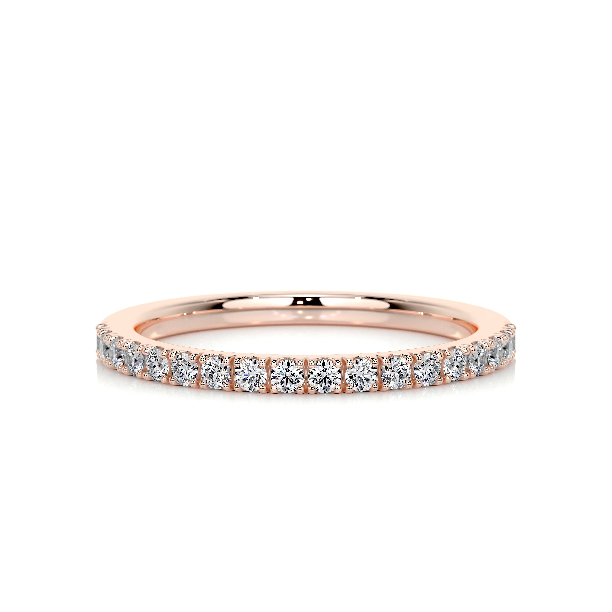 Stephanie Diamond Wedding Ring   (0.3 Carat) - 14K Rose Gold (RTS)
