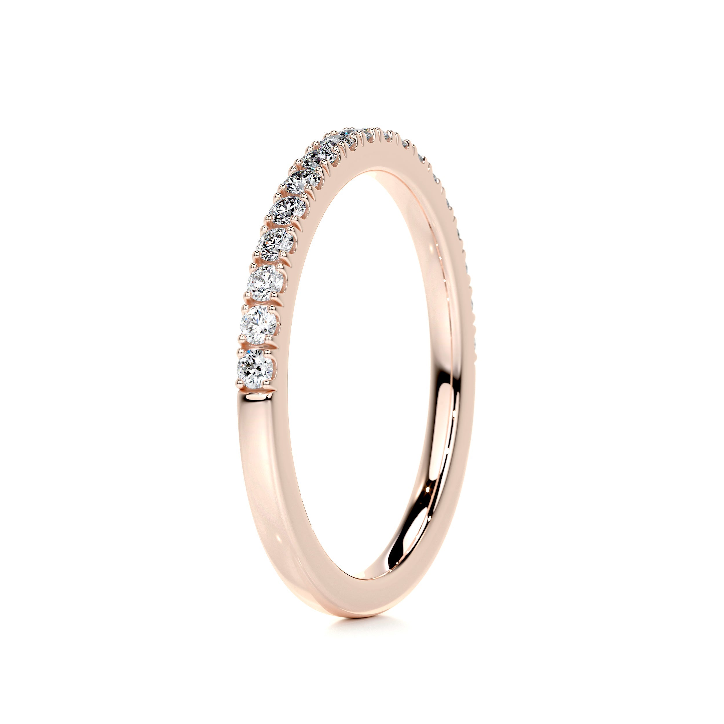 Stephanie Diamond Wedding Ring   (0.3 Carat) - 14K Rose Gold (RTS)