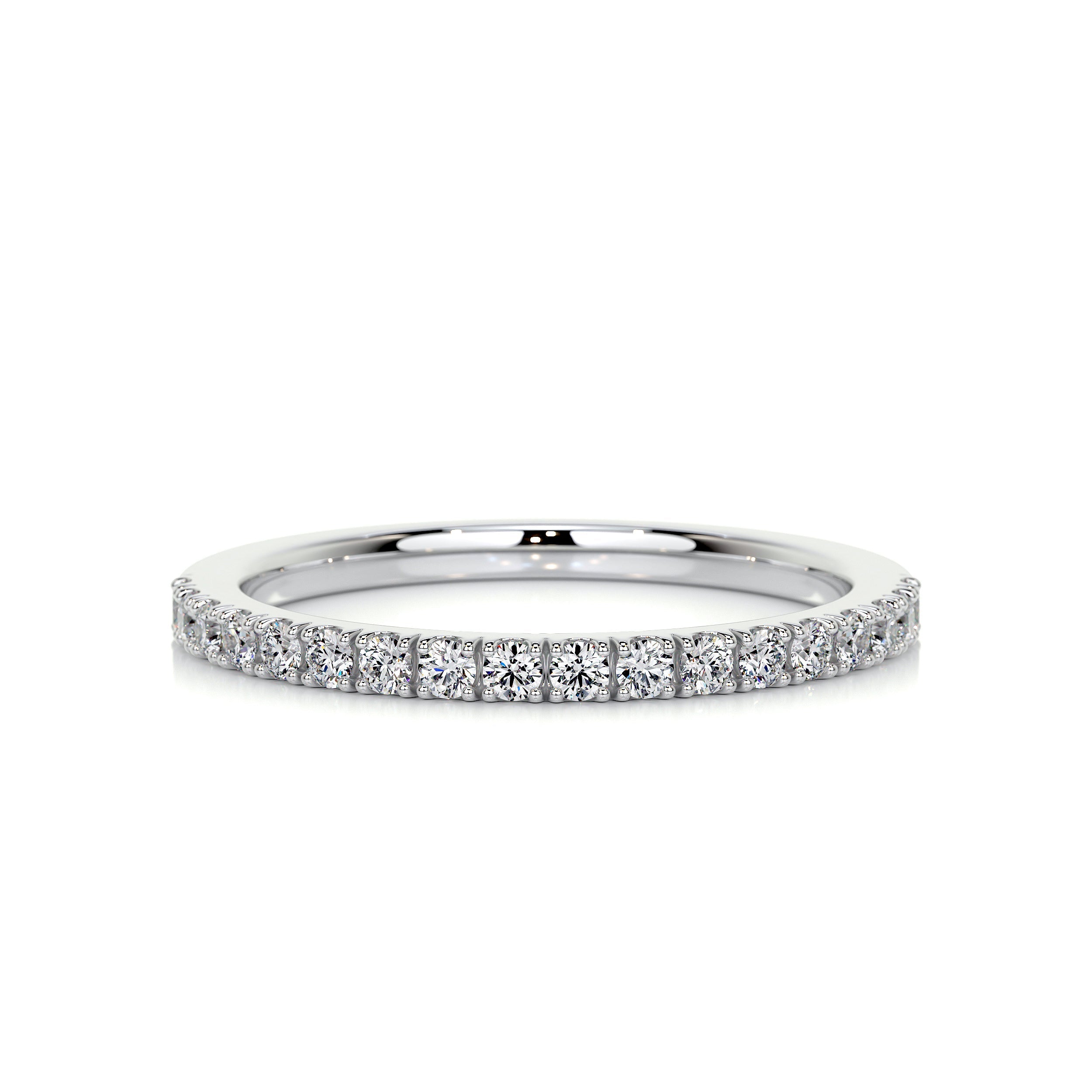 Stephanie Diamond Wedding Ring   (0.3 Carat) - 18K White Gold (RTS)