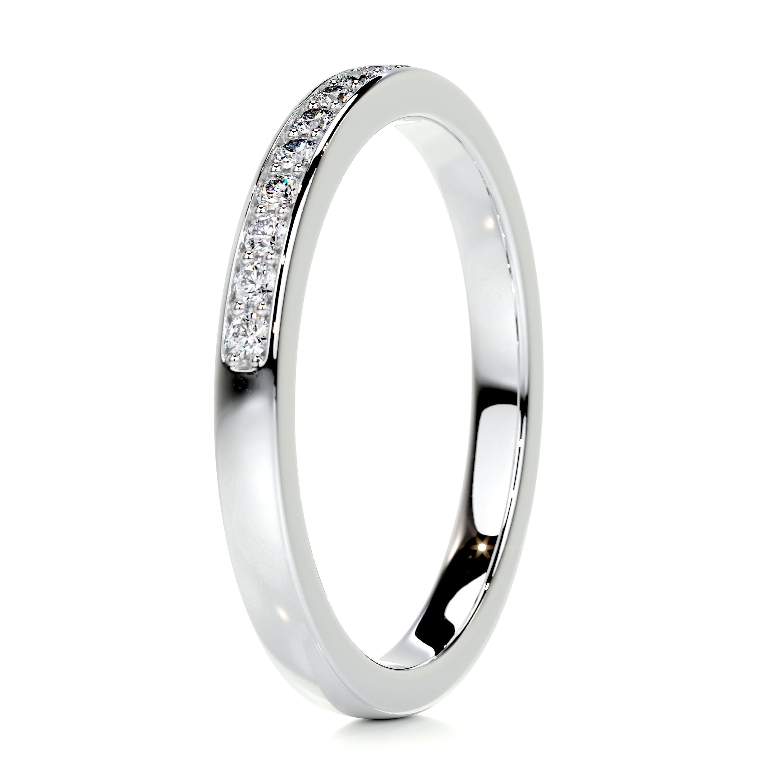 Giselle Diamond Wedding Ring   (0.2 Carat) -14K White Gold (RTS)