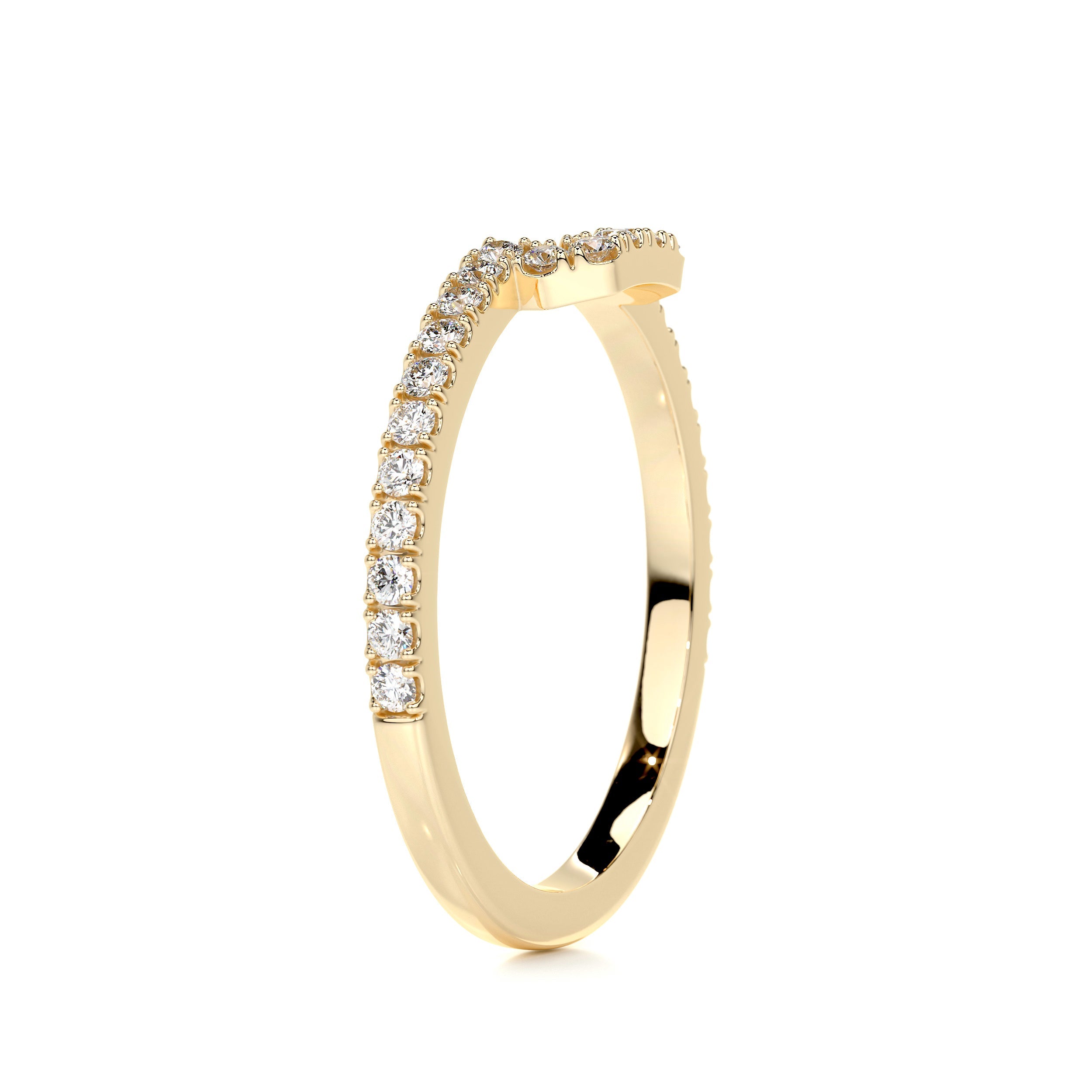 Luna Diamond Wedding Ring   (0.30 Carat) -18K Yellow Gold (RTS)
