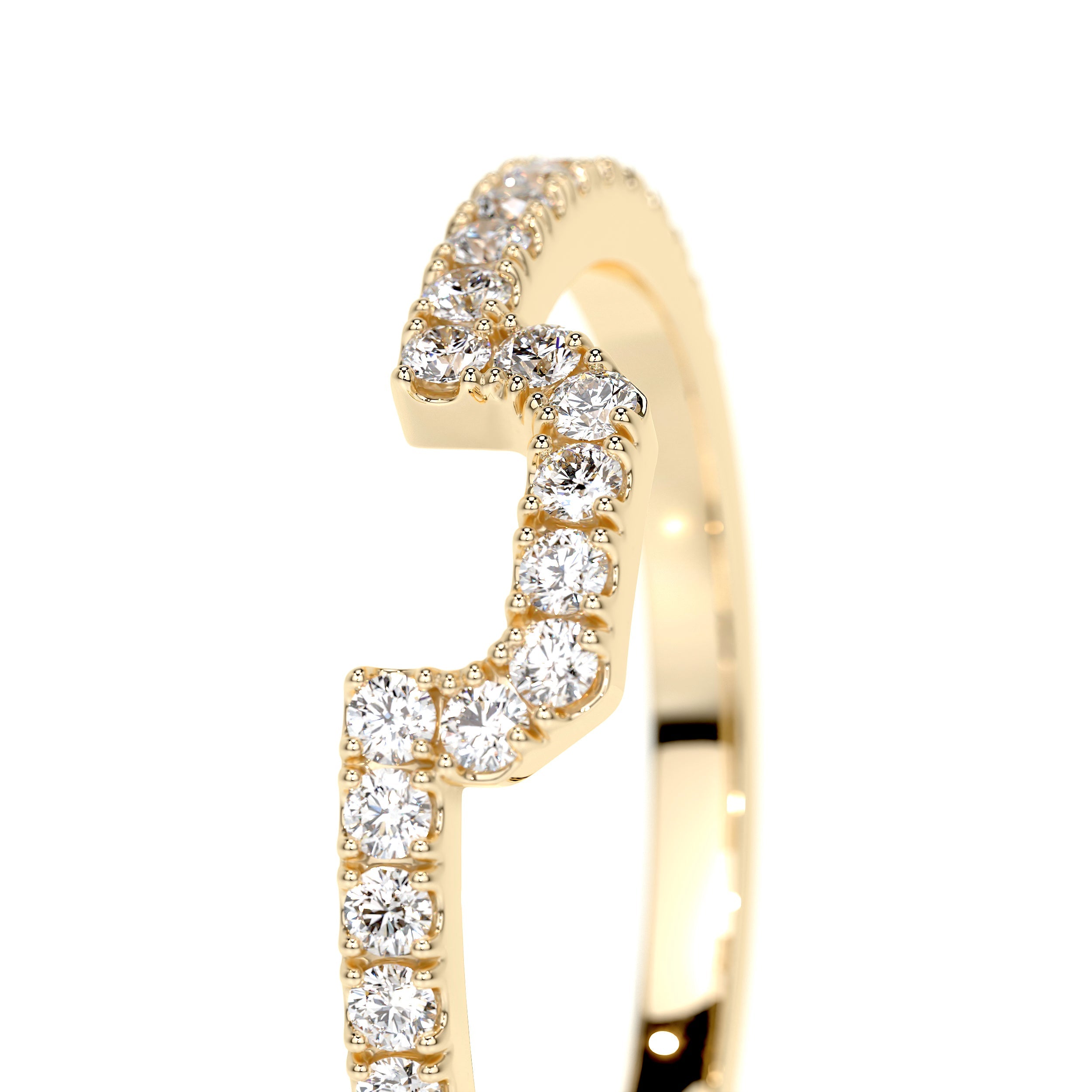 Luna Lab Grown Diamond Wedding Ring (0.30 Carat) -18K Yellow Gold (RTS)