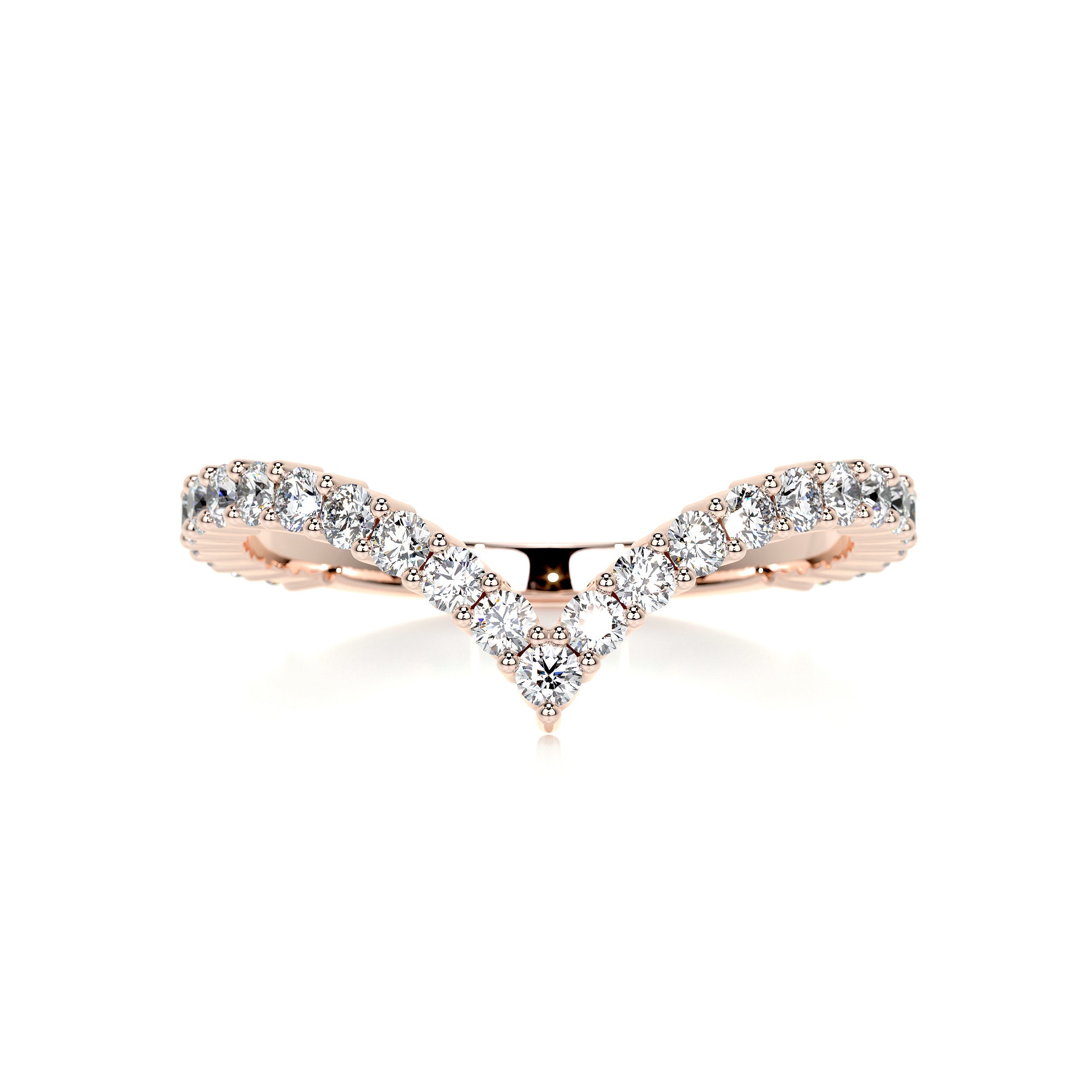 Dawn Diamond Wedding Ring (0.50 Carat) -14K Rose Gold (RTS)