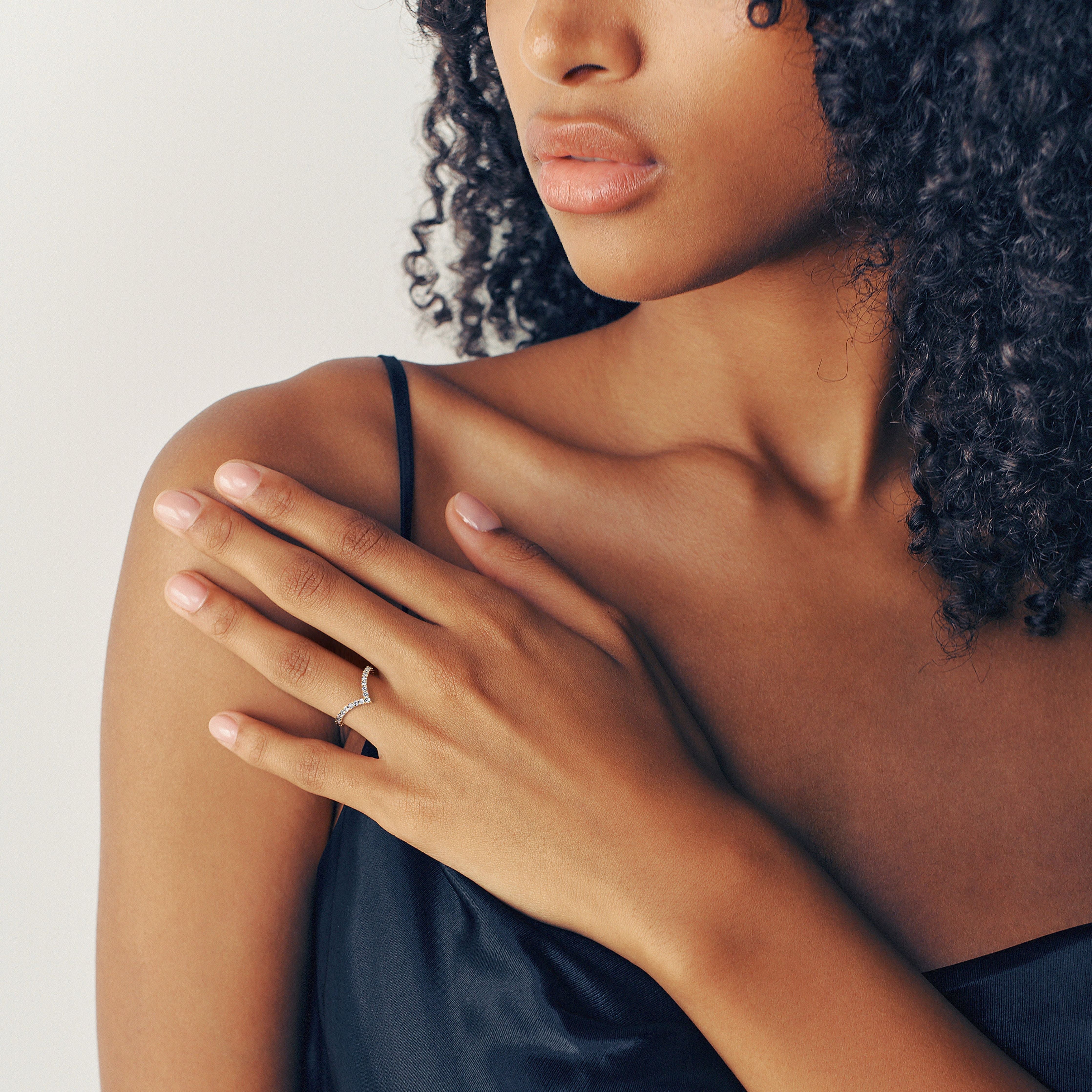 Dawn Lab Grown Diamond Wedding Ring (0.50 Carat) -18K Yellow Gold (RTS)