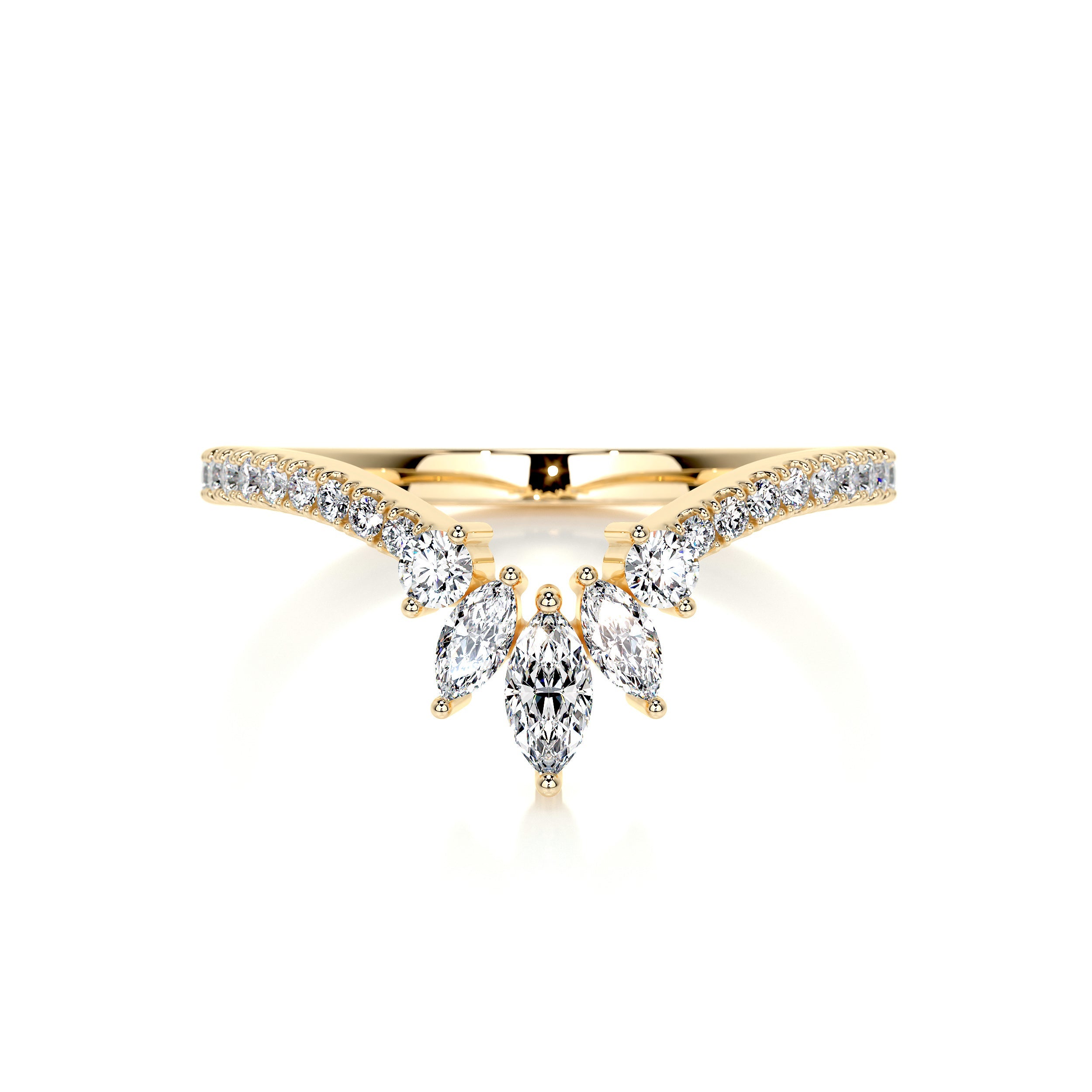 Lauren Lab Grown Diamond Wedding Ring (0.30 Carat) -18K Yellow Gold (RTS)