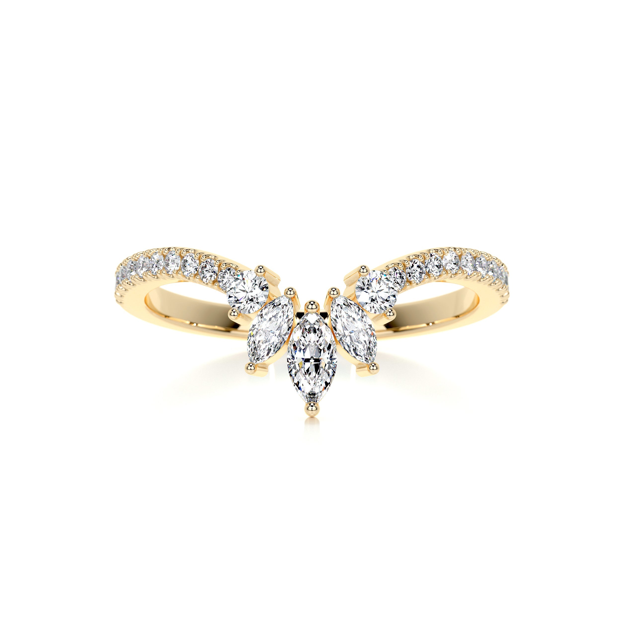 Lauren Diamond Wedding Ring   (0.30 Carat) -18K Yellow Gold (RTS)