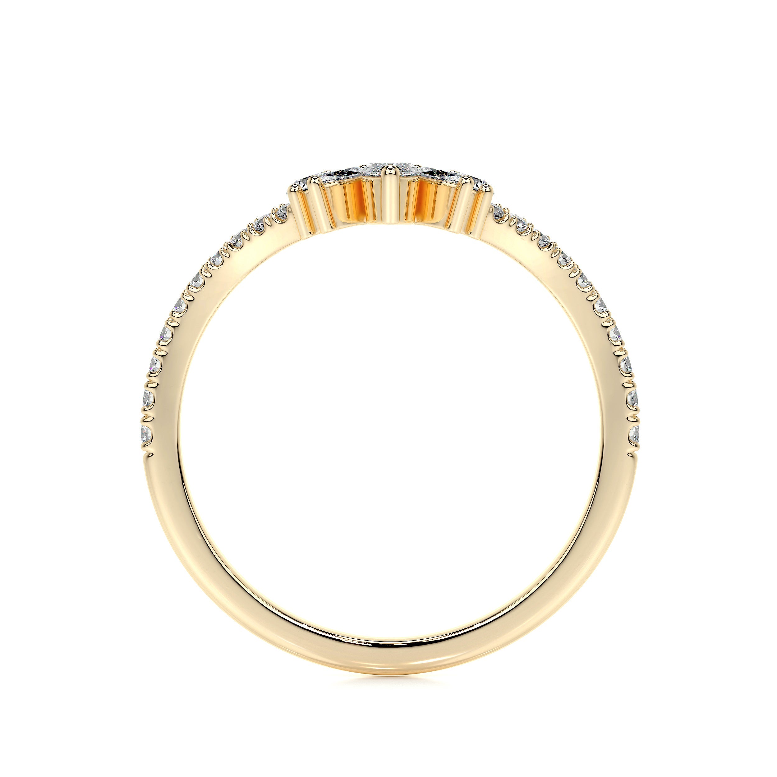 Lauren Lab Grown Diamond Wedding Ring (0.30 Carat) -18K Yellow Gold (RTS)