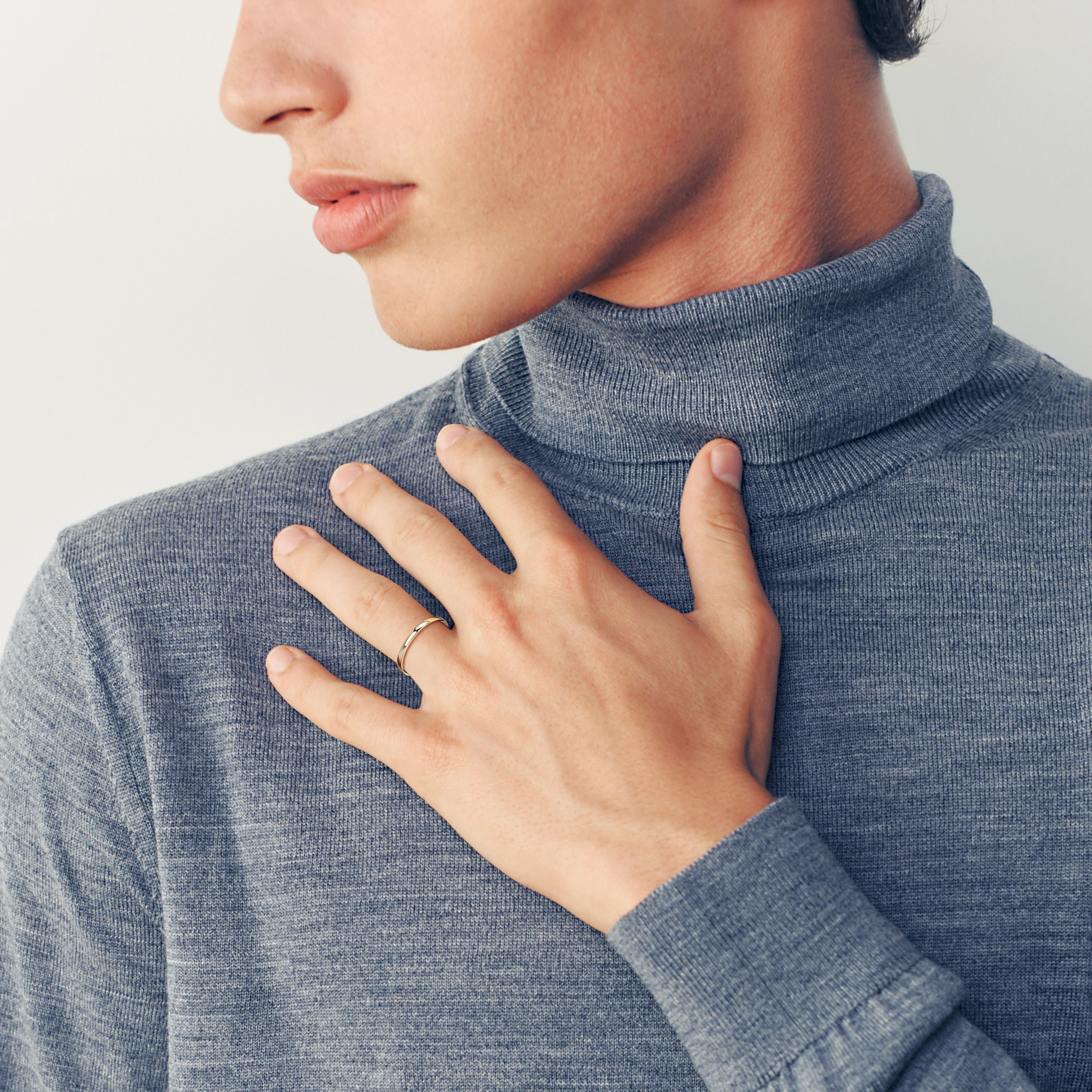 Jack Men's Wedding Band -14K Yellow Gold (RTS)