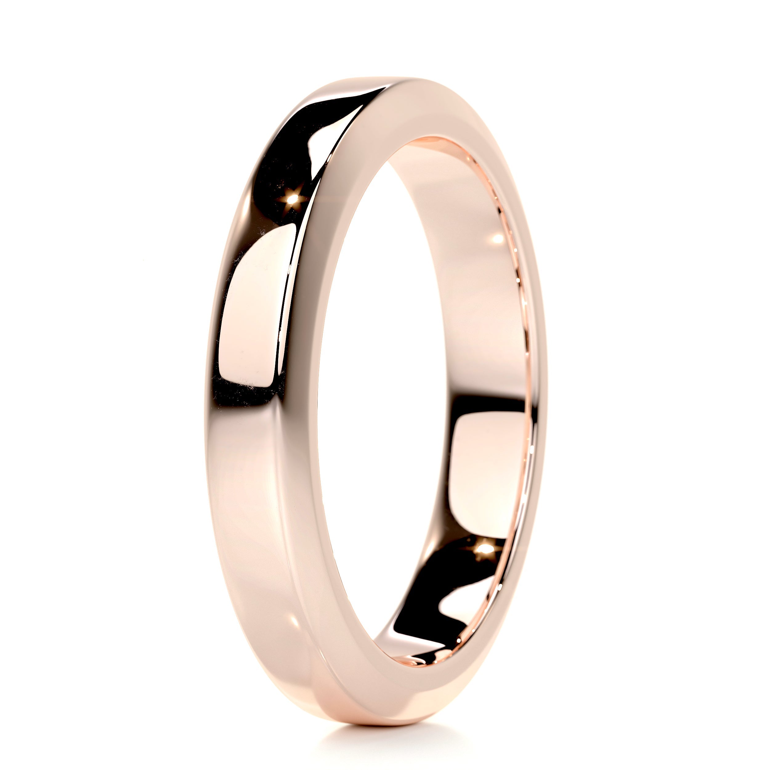 Lewis Men's Wedding Band -14K Rose Gold (RTS)