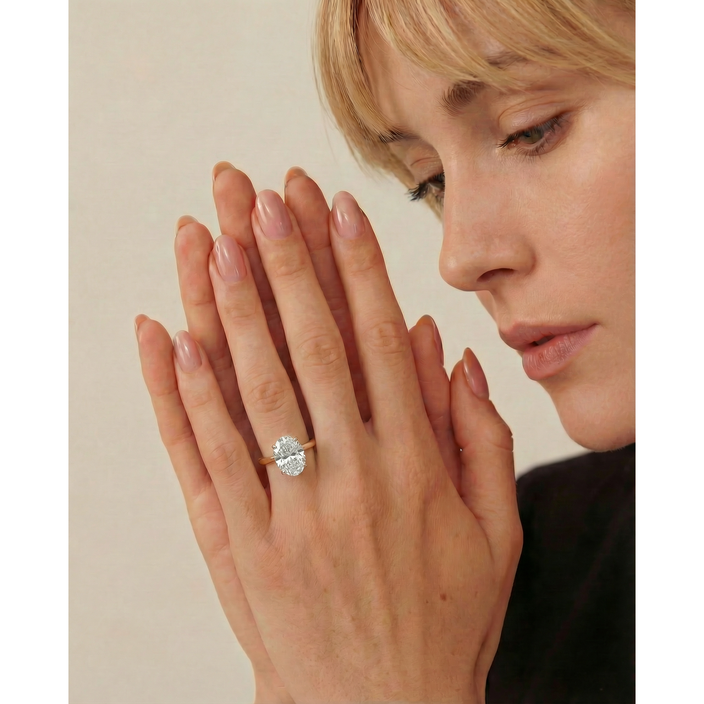 Alexis Lab Grown Diamond Ring Oval -14K Rose Gold