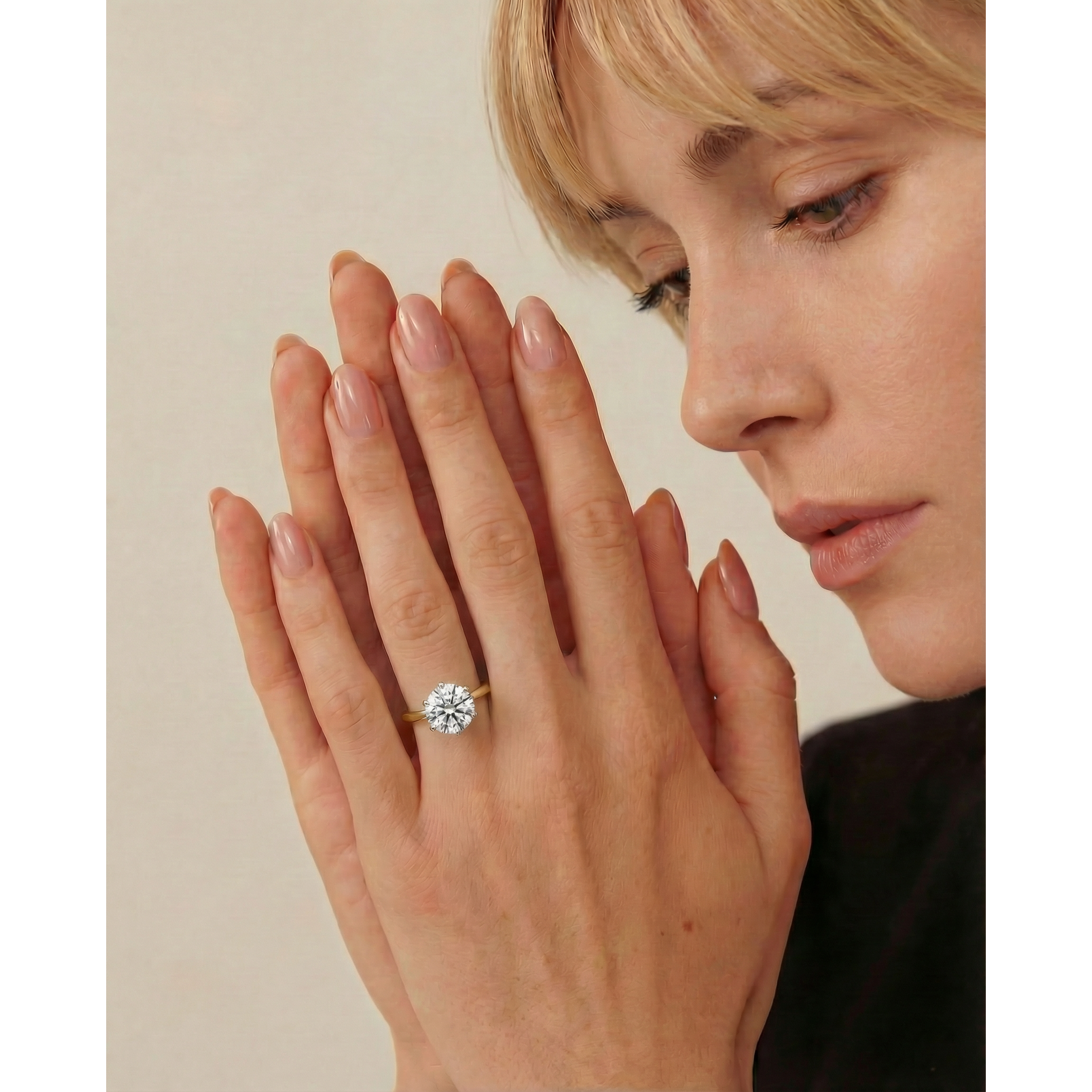 Alexis Lab Grown Diamond Ring -18K Yellow Gold