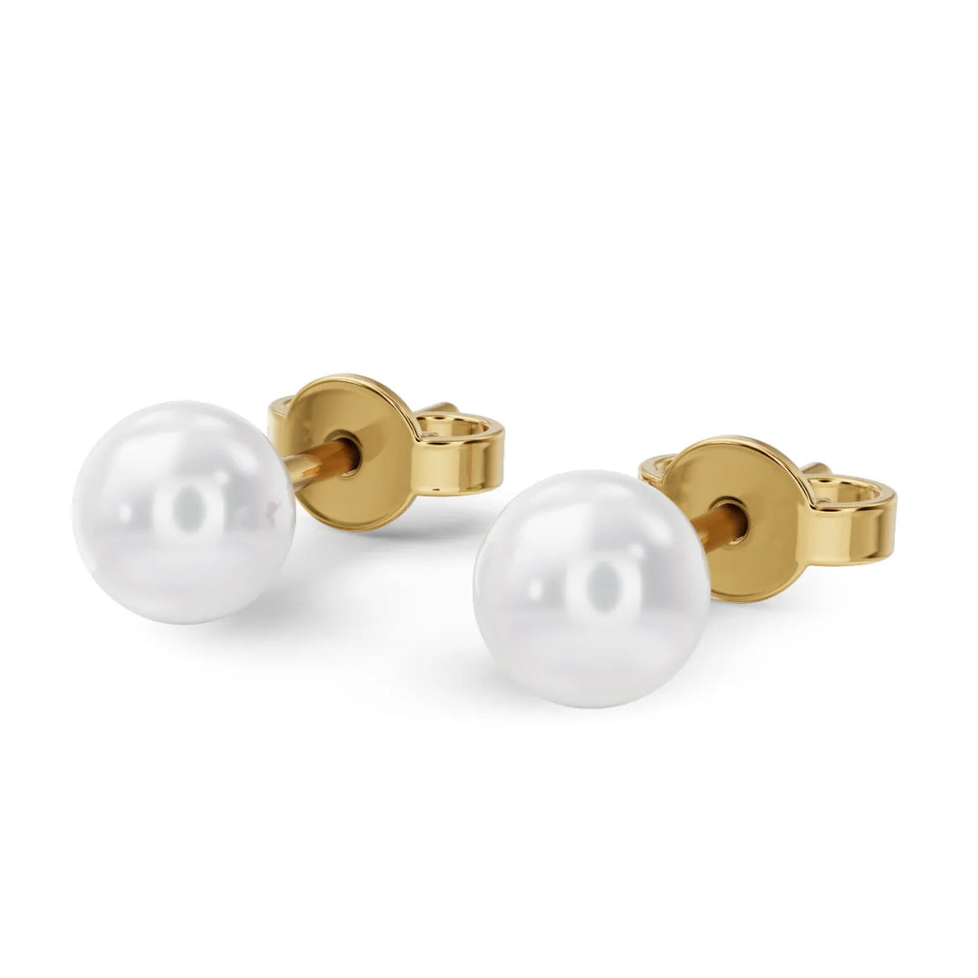 Glow Pearl Earrings - 14K Yellow Gold