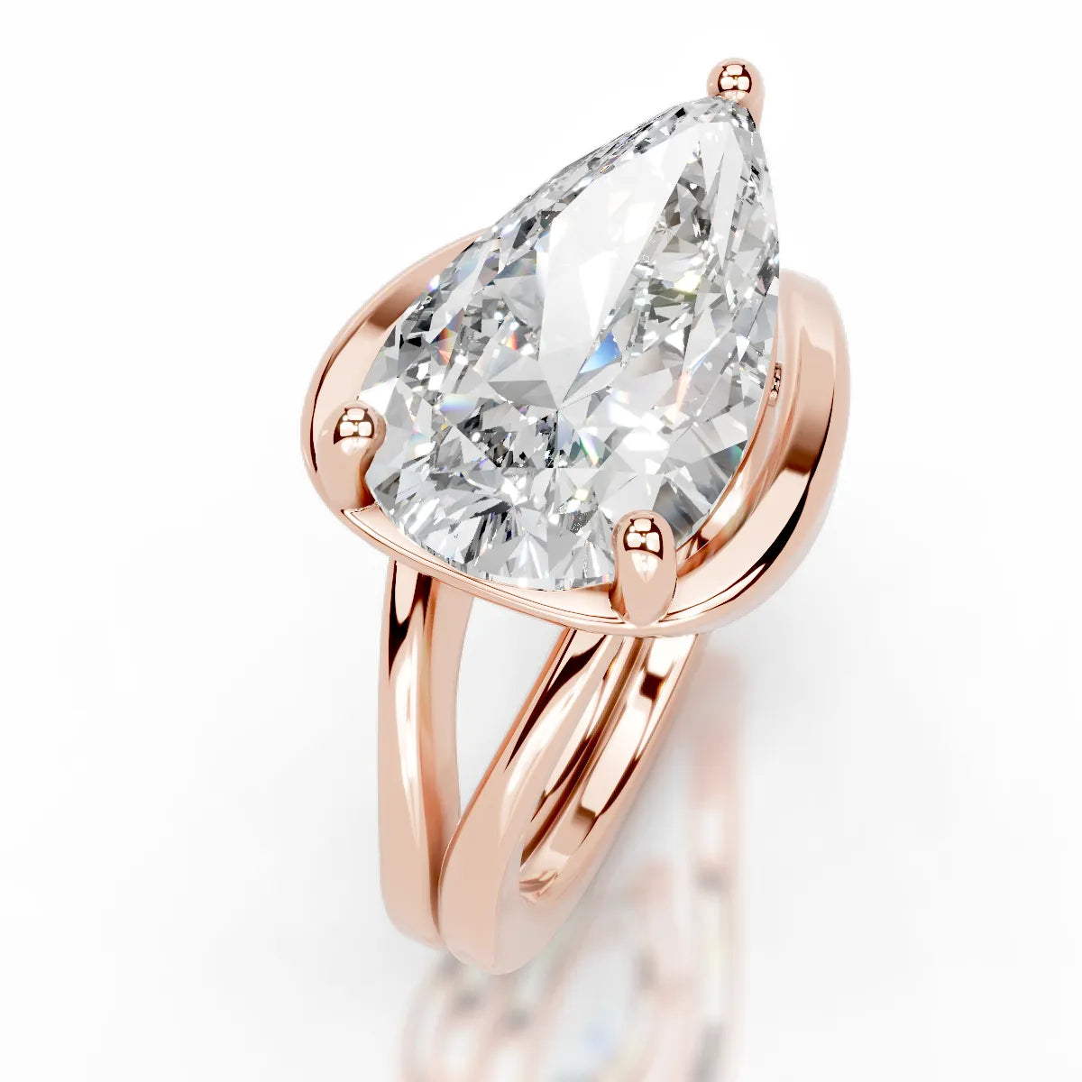 Sia Lab Grown Diamond Ring -14K Rose Gold