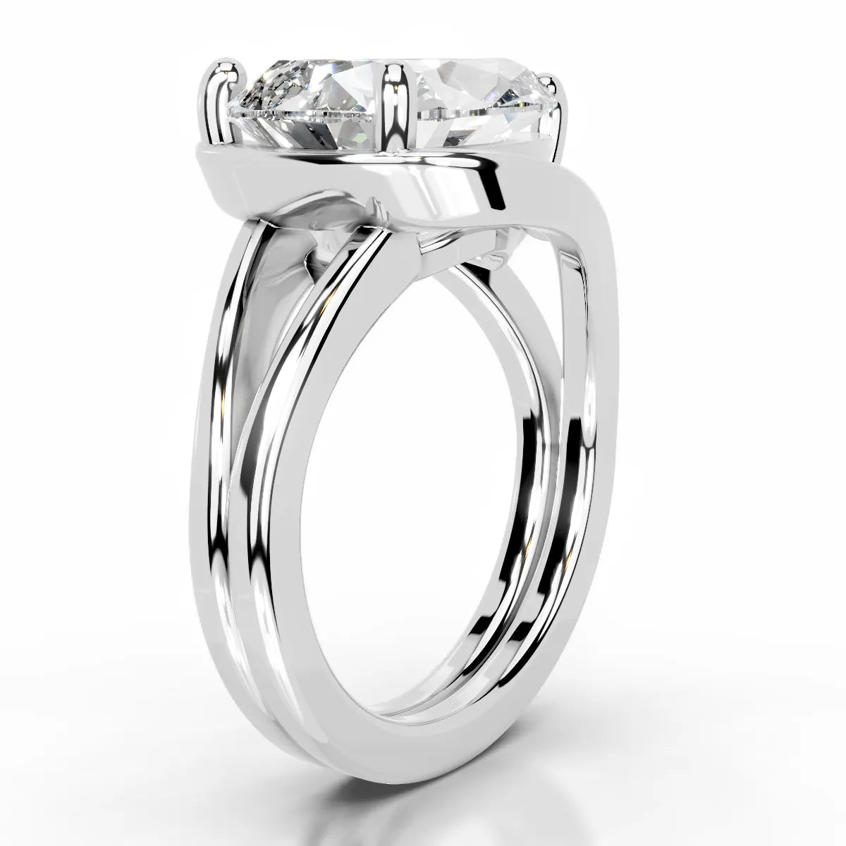 Sia Lab Grown Diamond Ring -14K White Gold