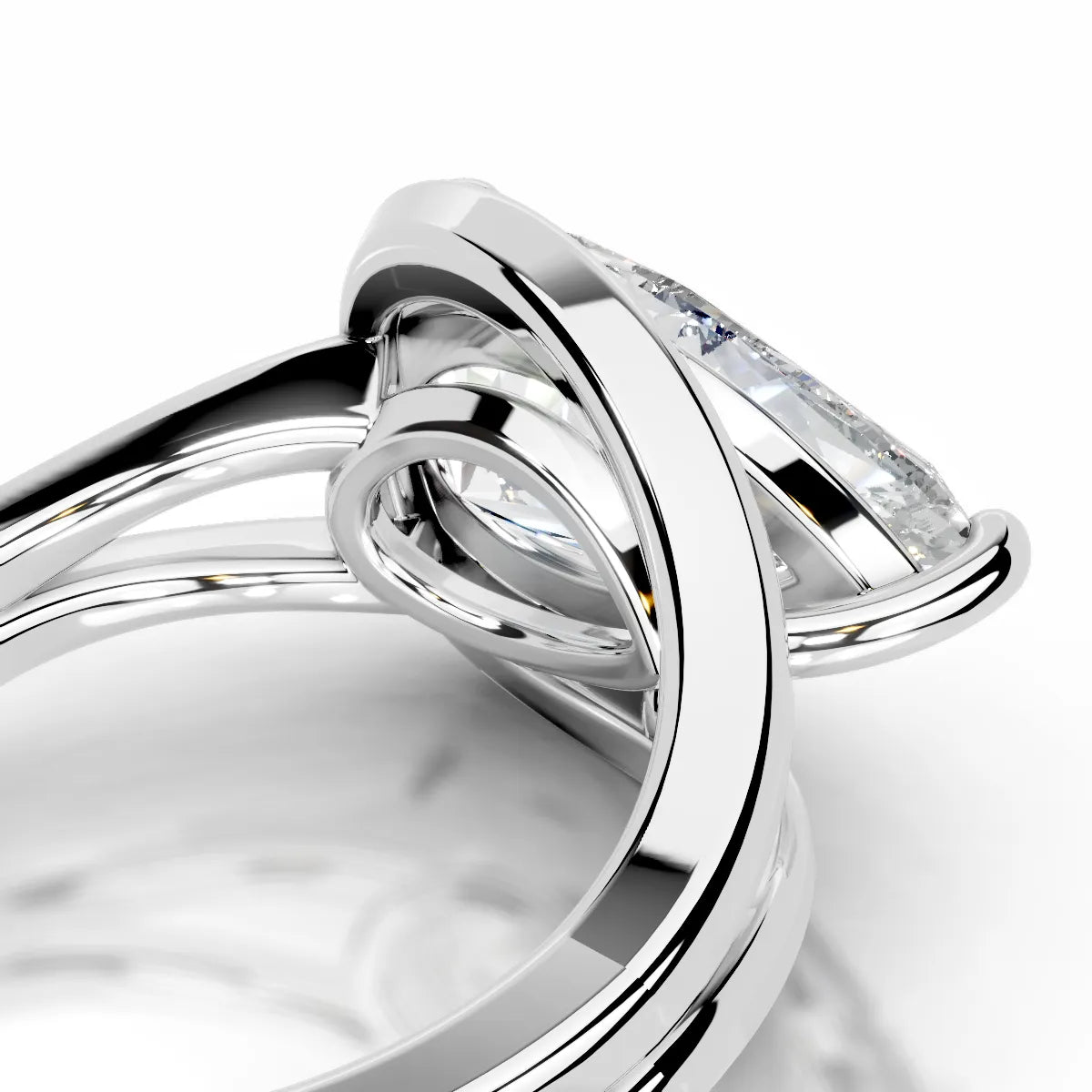 Sia Lab Grown Diamond Ring -14K White Gold