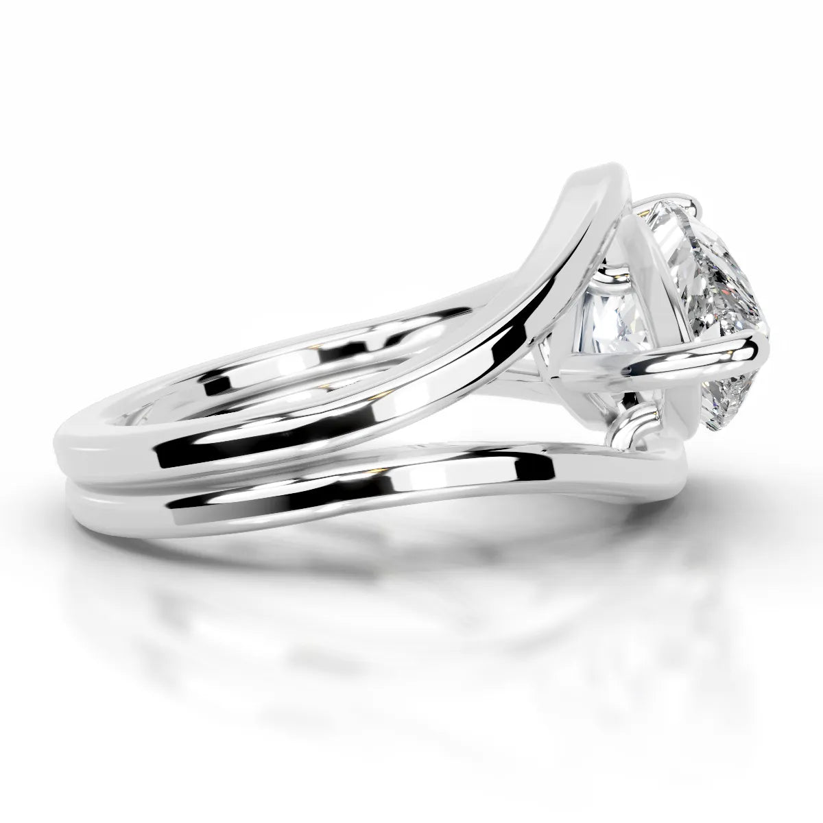 Sia Lab Grown Diamond Ring -14K White Gold