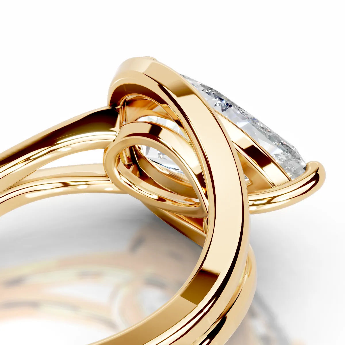 Sia Lab Grown Diamond Ring -18K Yellow Gold (RTS)