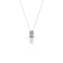 Gianna Lab Grown Diamond Pendant Elongated Radiant - 18K White Gold