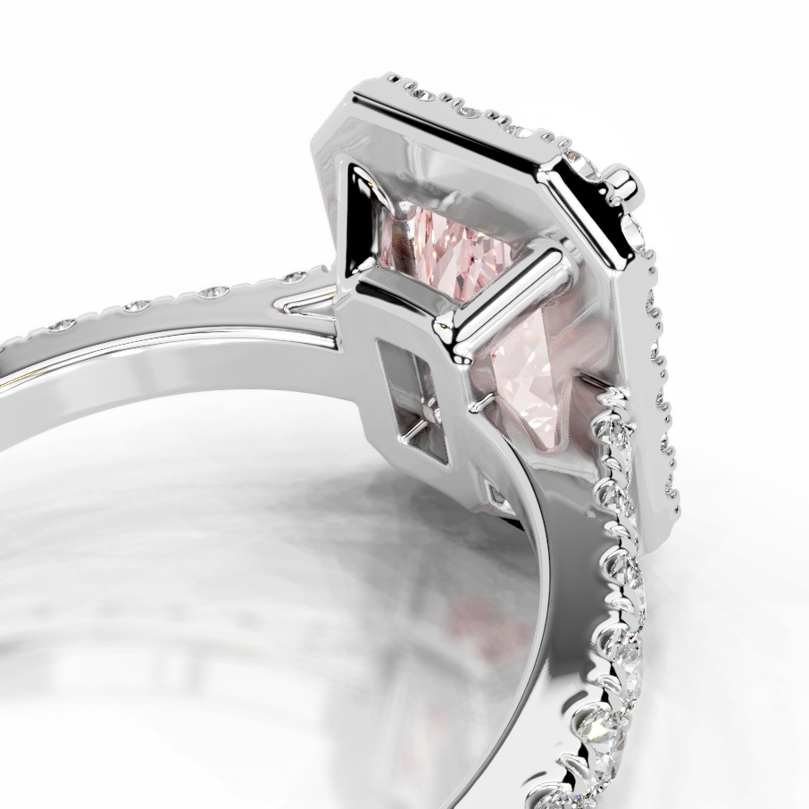 Andrea Lab Grown Diamond Ring   (3.2 Carat) -18K White Gold