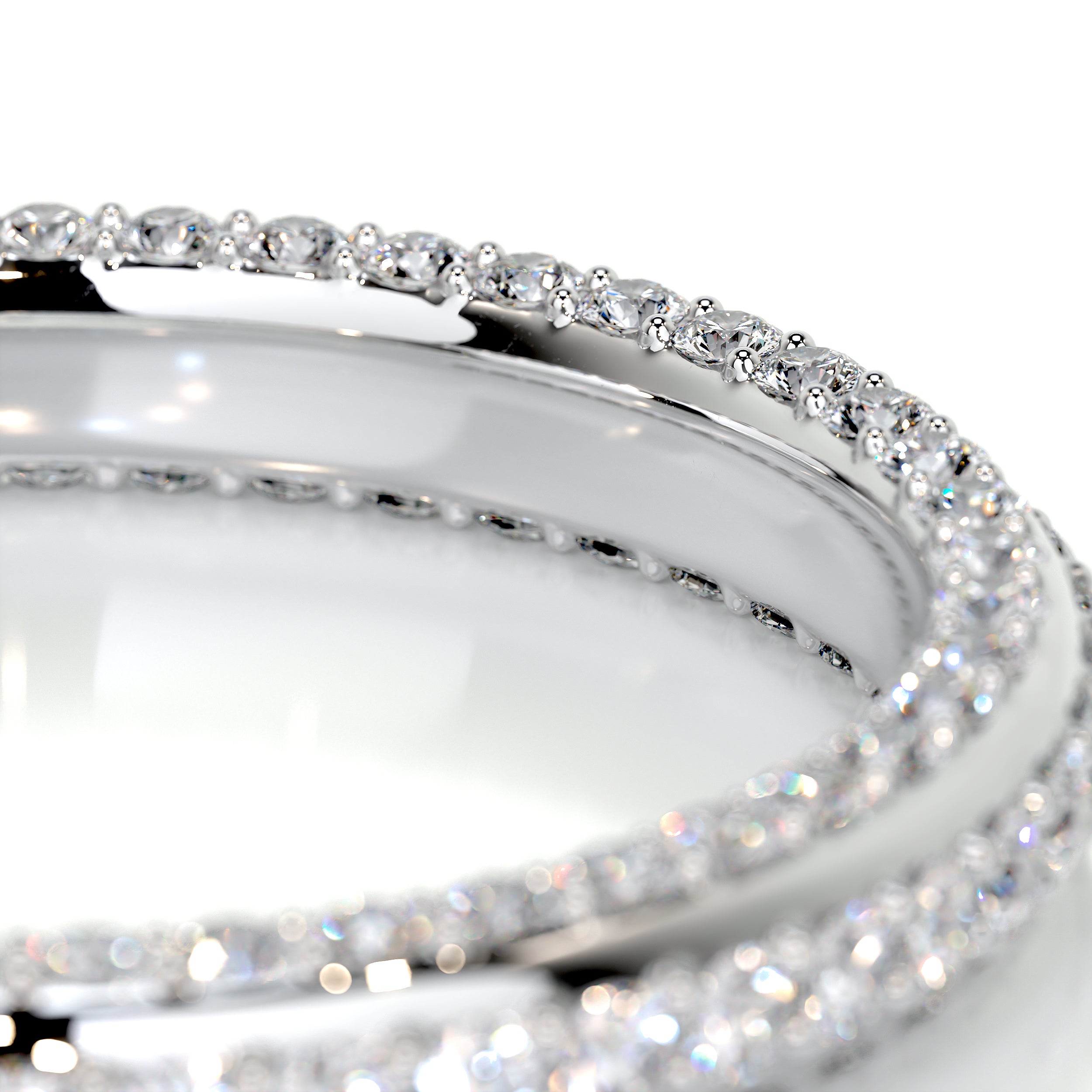 Anastasia Diamond Wedding Ring   (0.75 Carat) -18K White Gold