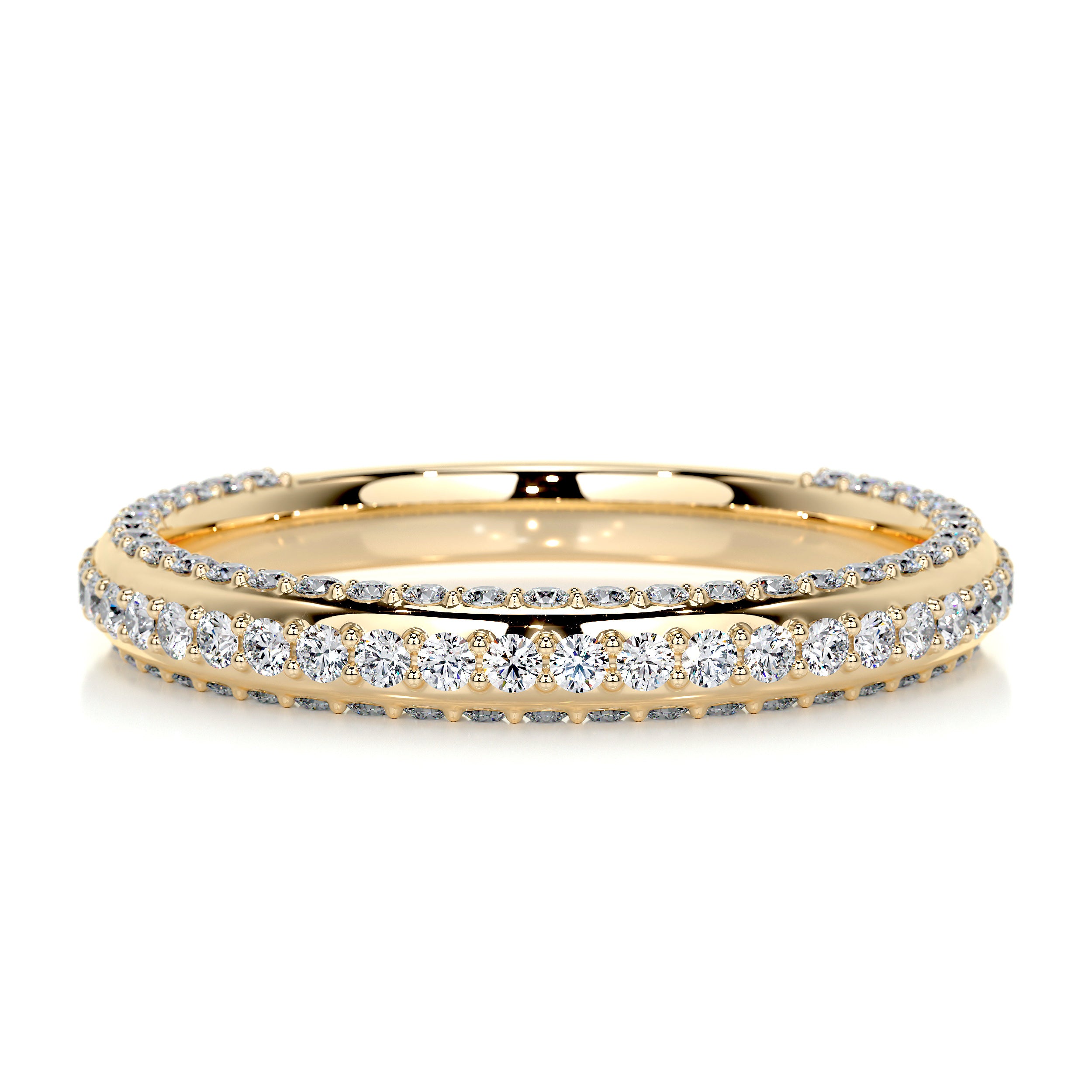 Anastasia Diamond Wedding Ring   (0.75 Carat) -18K Yellow Gold