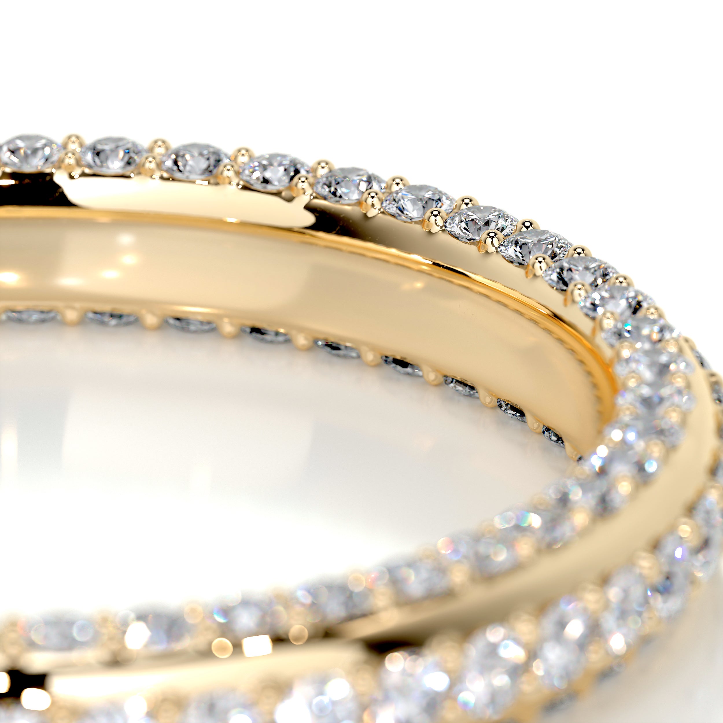 Anastasia Diamond Wedding Ring   (0.75 Carat) -18K Yellow Gold