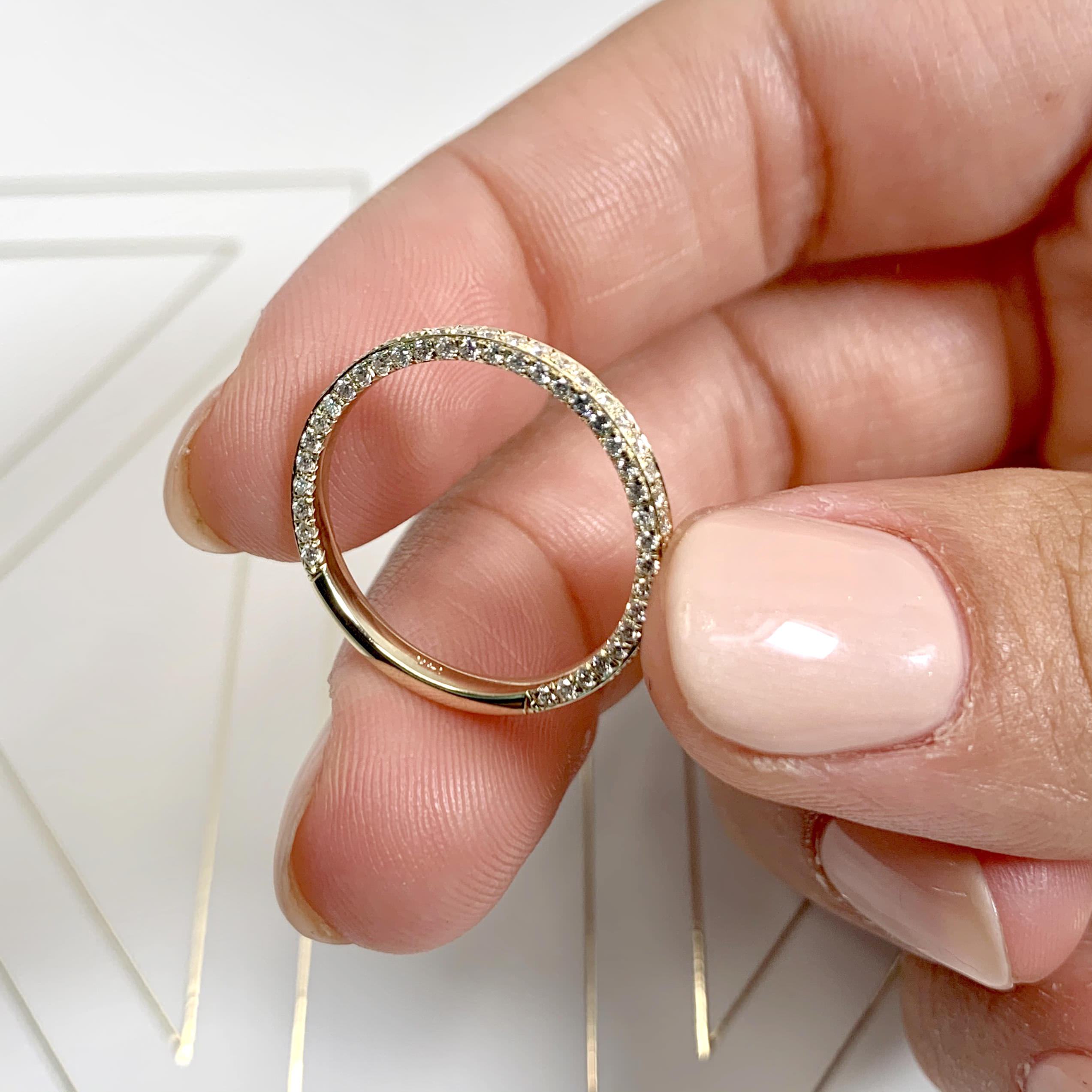 Anastasia Lab Grown Diamond Wedding Ring   (0.75 Carat) -18K Yellow Gold
