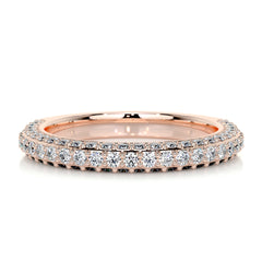 Anastasia Pave Diamond Wedding Ring (0.75 Carat) - 14K Rose Gold