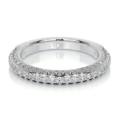 Anastasia Lab Grown Pave Diamond Wedding Ring (0.75 Carat) -14K White Gold