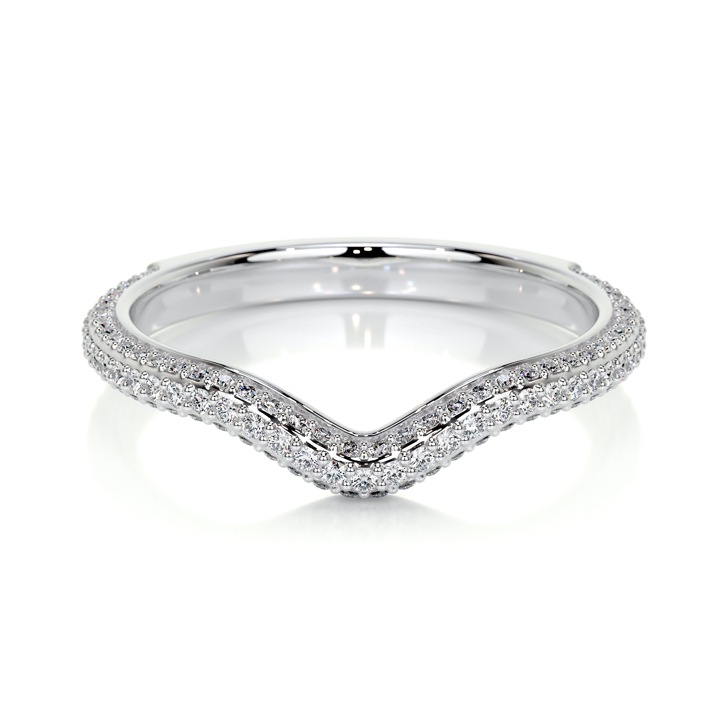 Platinum womens store wedding band