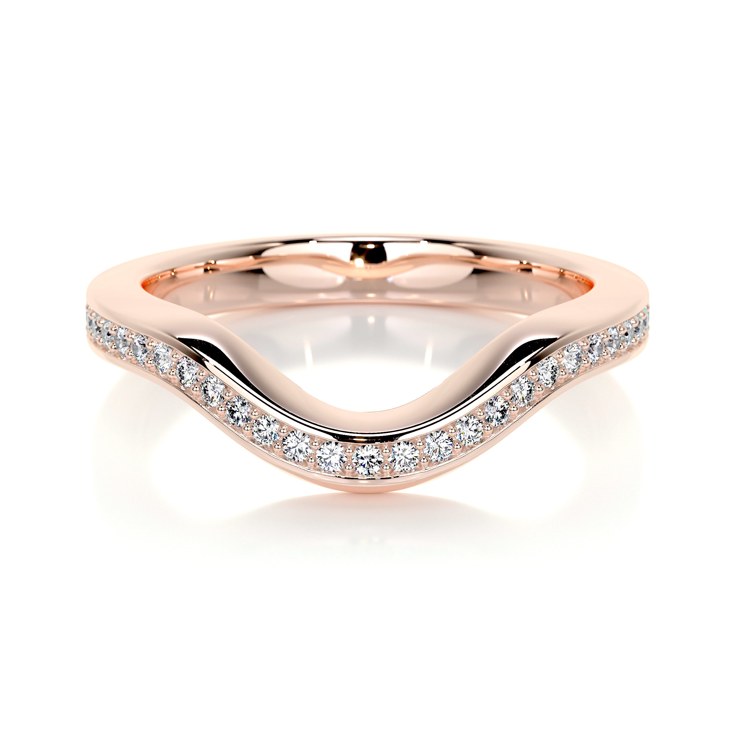 Lucy Lab Grown Diamond Wedding Ring   (0.30 Carat) -14K Rose Gold