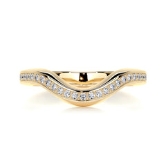 Lucy Diamond Wedding Ring (0.30 Carat) -18K Yellow Gold