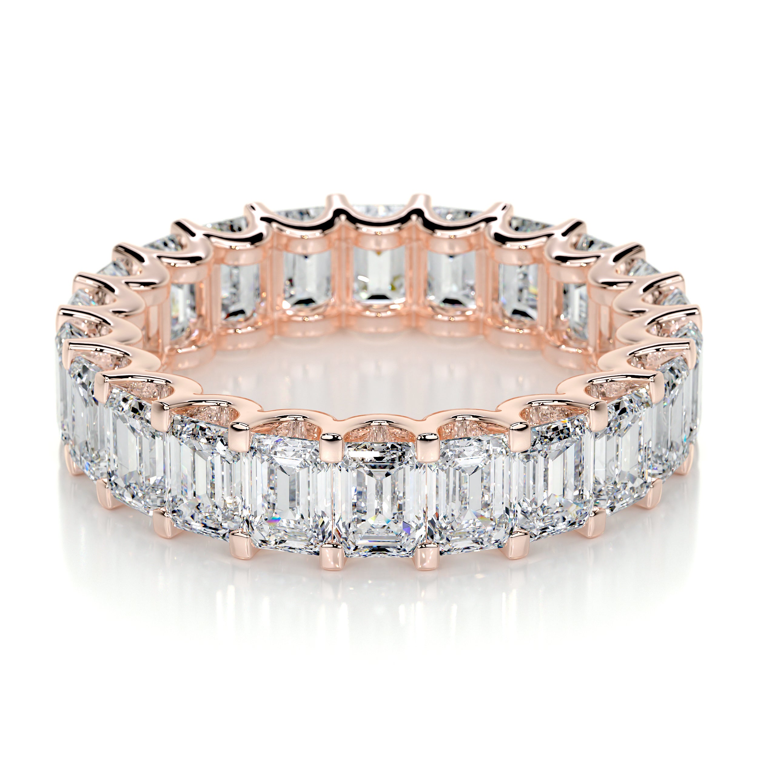 Gina Lab Grown Eternity Wedding Ring   (5 Carat) -14K Rose Gold