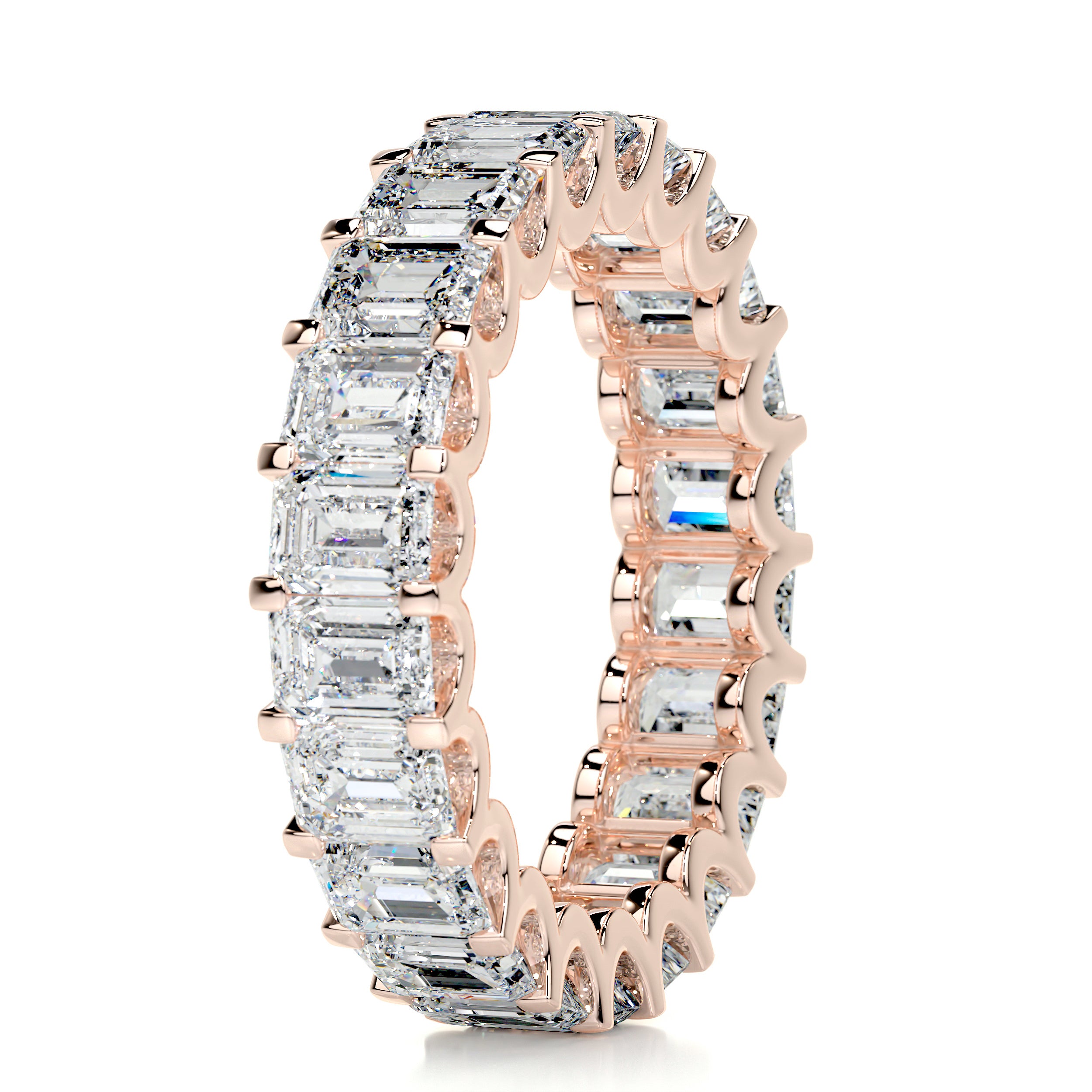 Gina Eternity Wedding Ring   (5 Carat) -14K Rose Gold