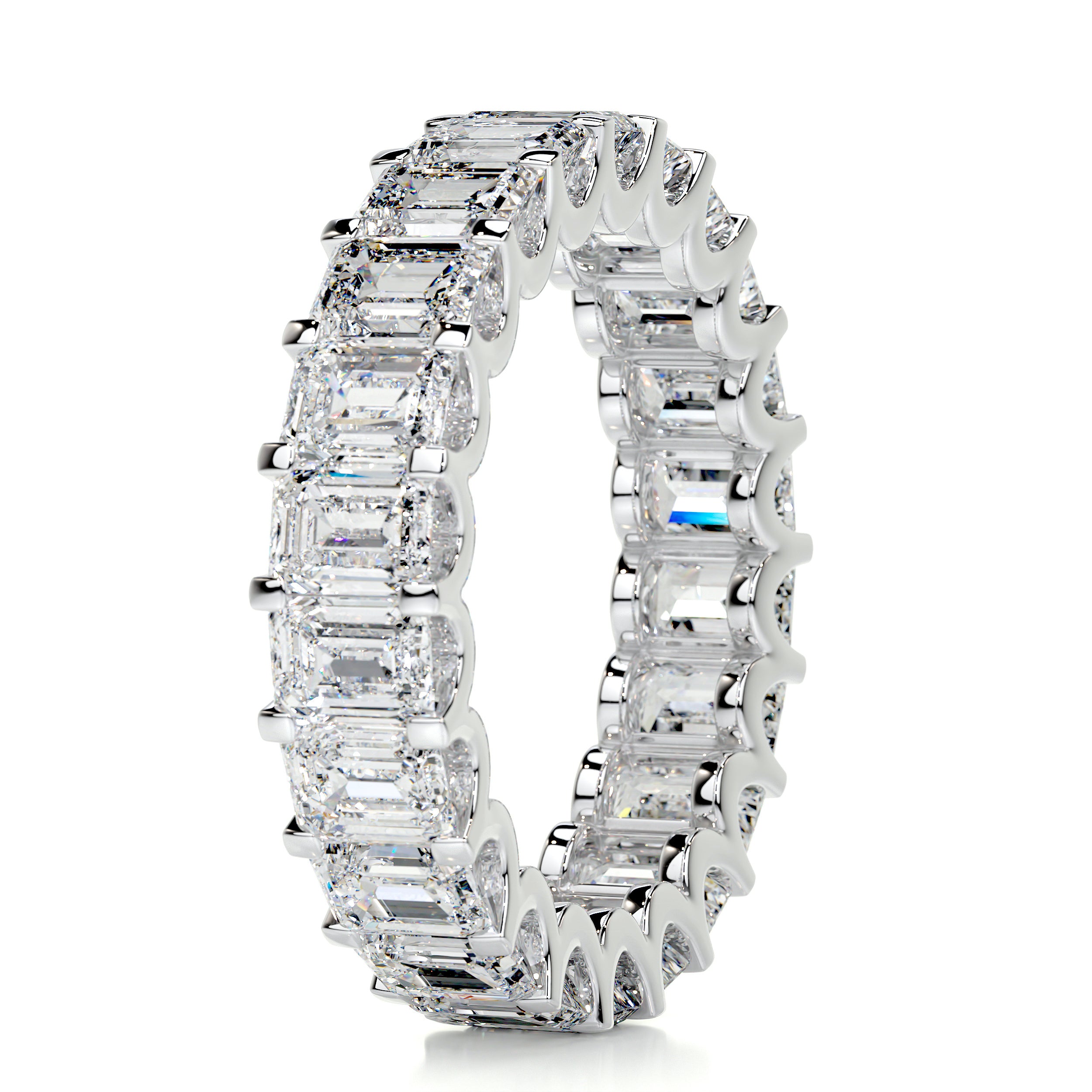 Gina Eternity Wedding Ring   (5 Carat) -14K White Gold