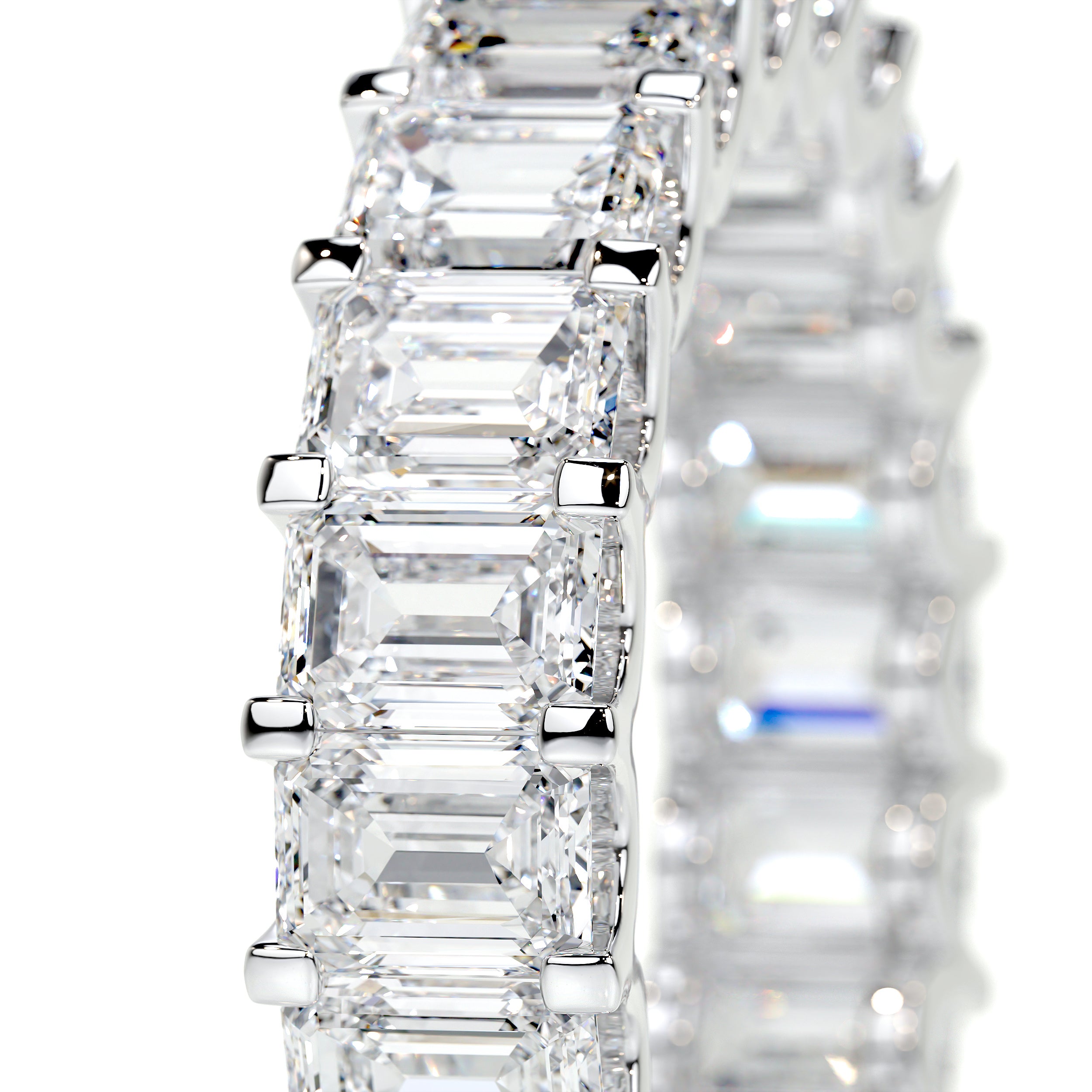 Gina Lab Grown Eternity Wedding Ring   (5 Carat) -18K White Gold